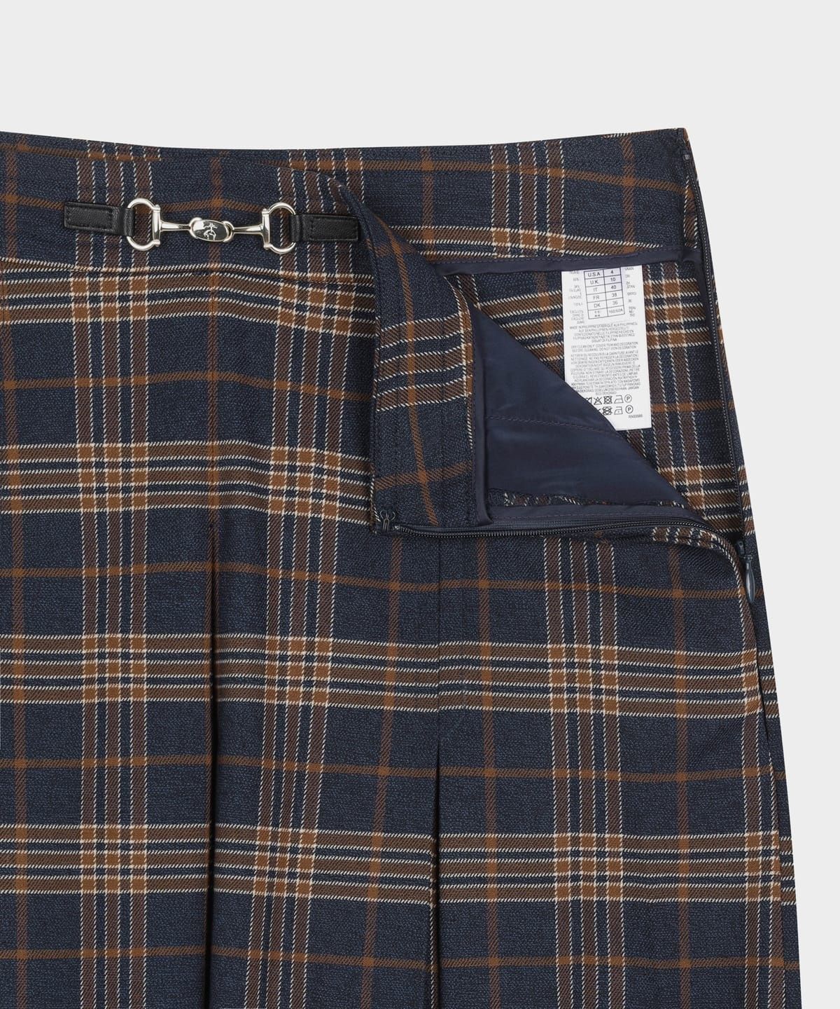 브룩스 브라더스(BROOKS BROTHERS) [여성] 체크 패턴 큐롯 팬츠 (멀티) (BBPCWFF302)