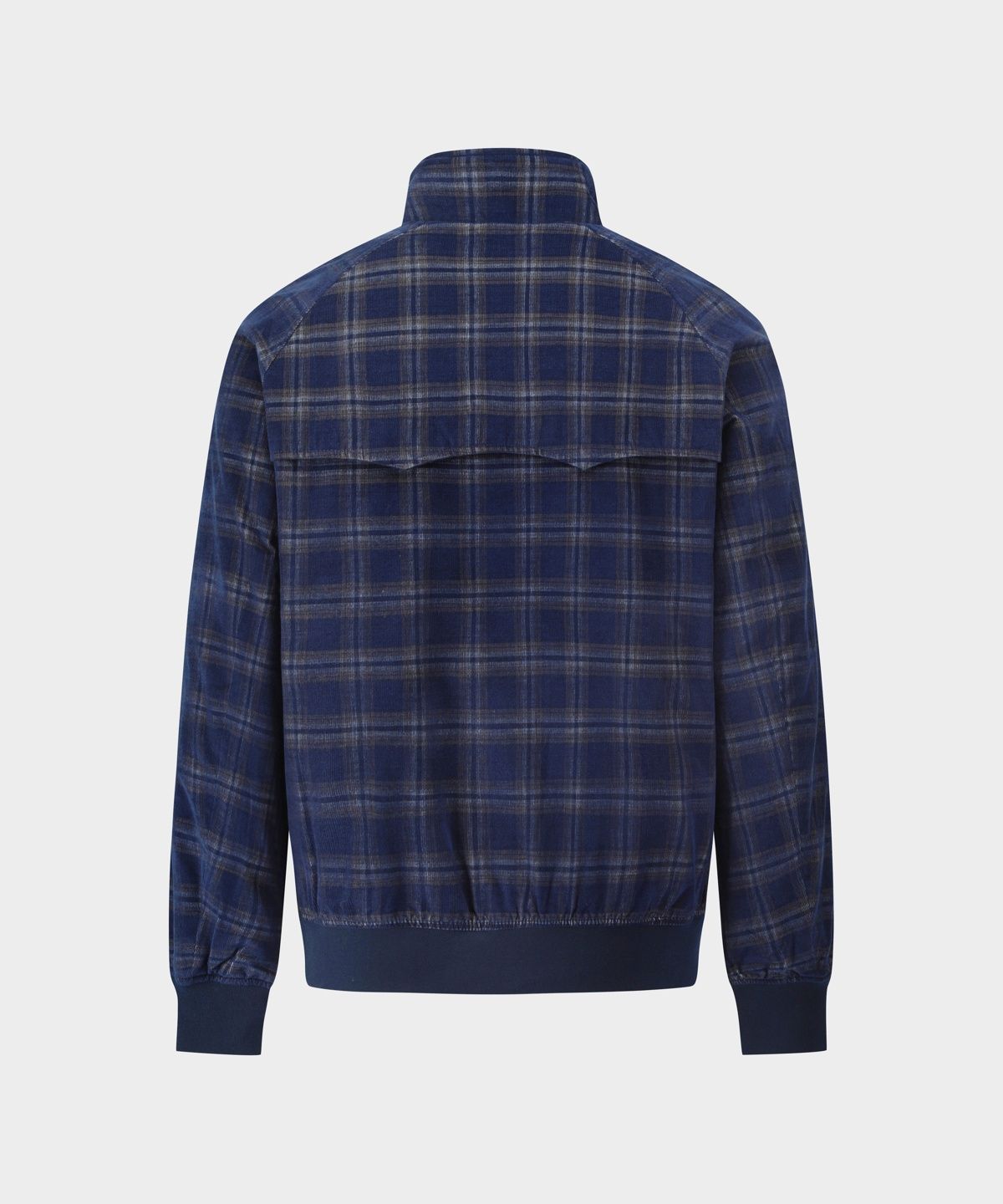 브룩스 브라더스(BROOKS BROTHERS) 코듀로이 체크 헤링턴 재킷 (블루) (BBOTMMF302)