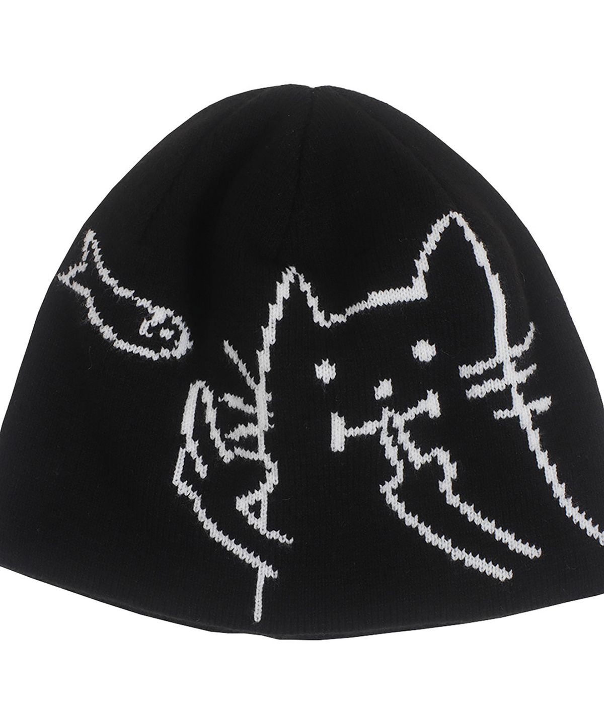 어라이트앵글(ARIGHTANGLE) CAT FISH BEANIE (BLACK)