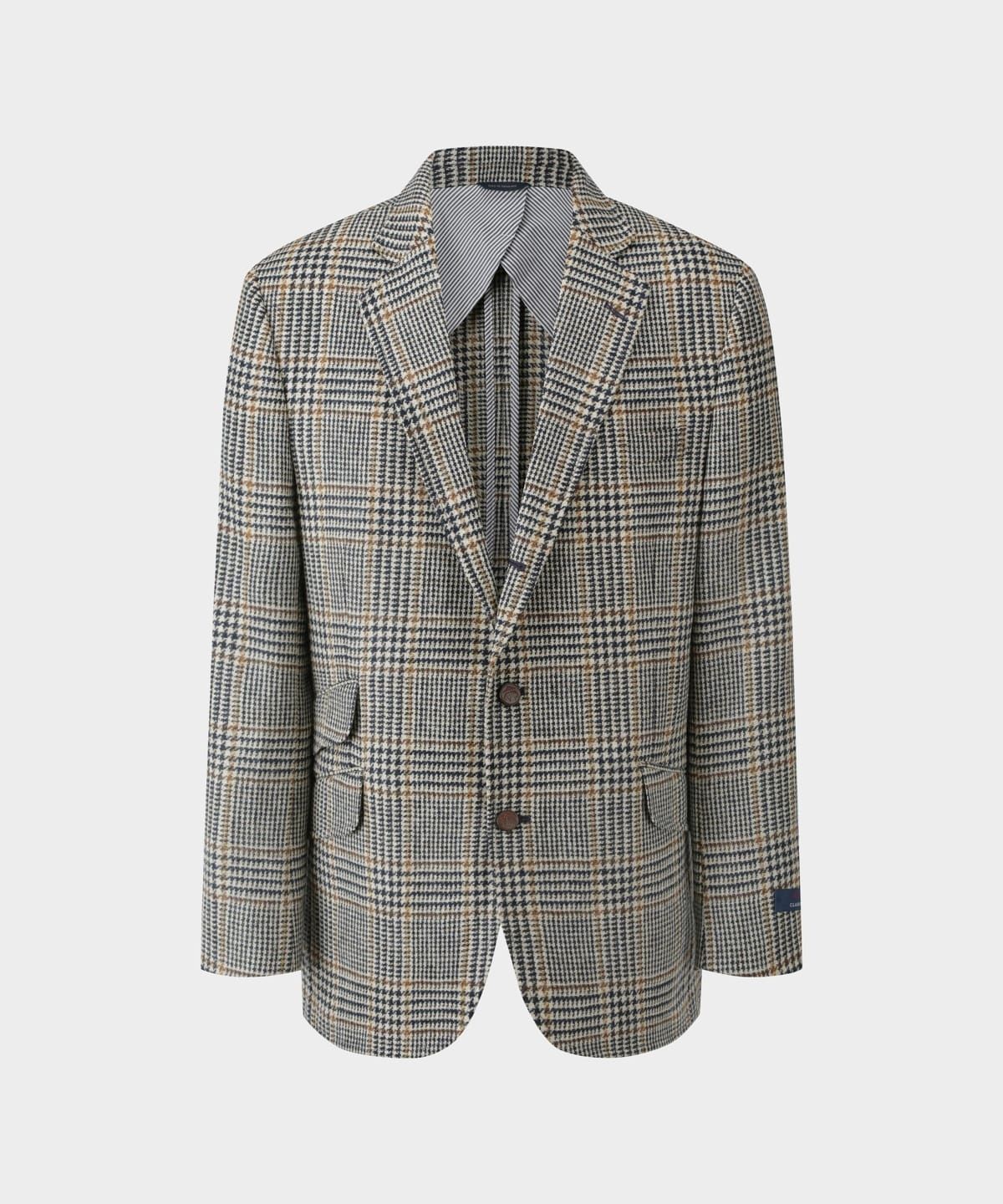 브룩스 브라더스(BROOKS BROTHERS) 이태리 디프라이 트위드 체크 재킷 (베이지) (BBJSMMF404)