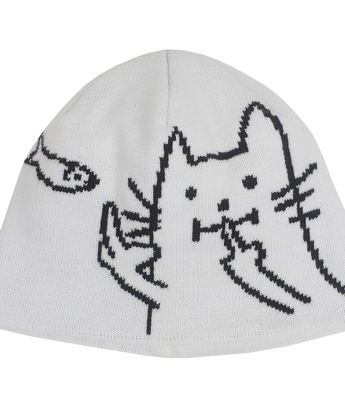 어라이트앵글(ARIGHTANGLE) CAT FISH BEANIE (WHITE)