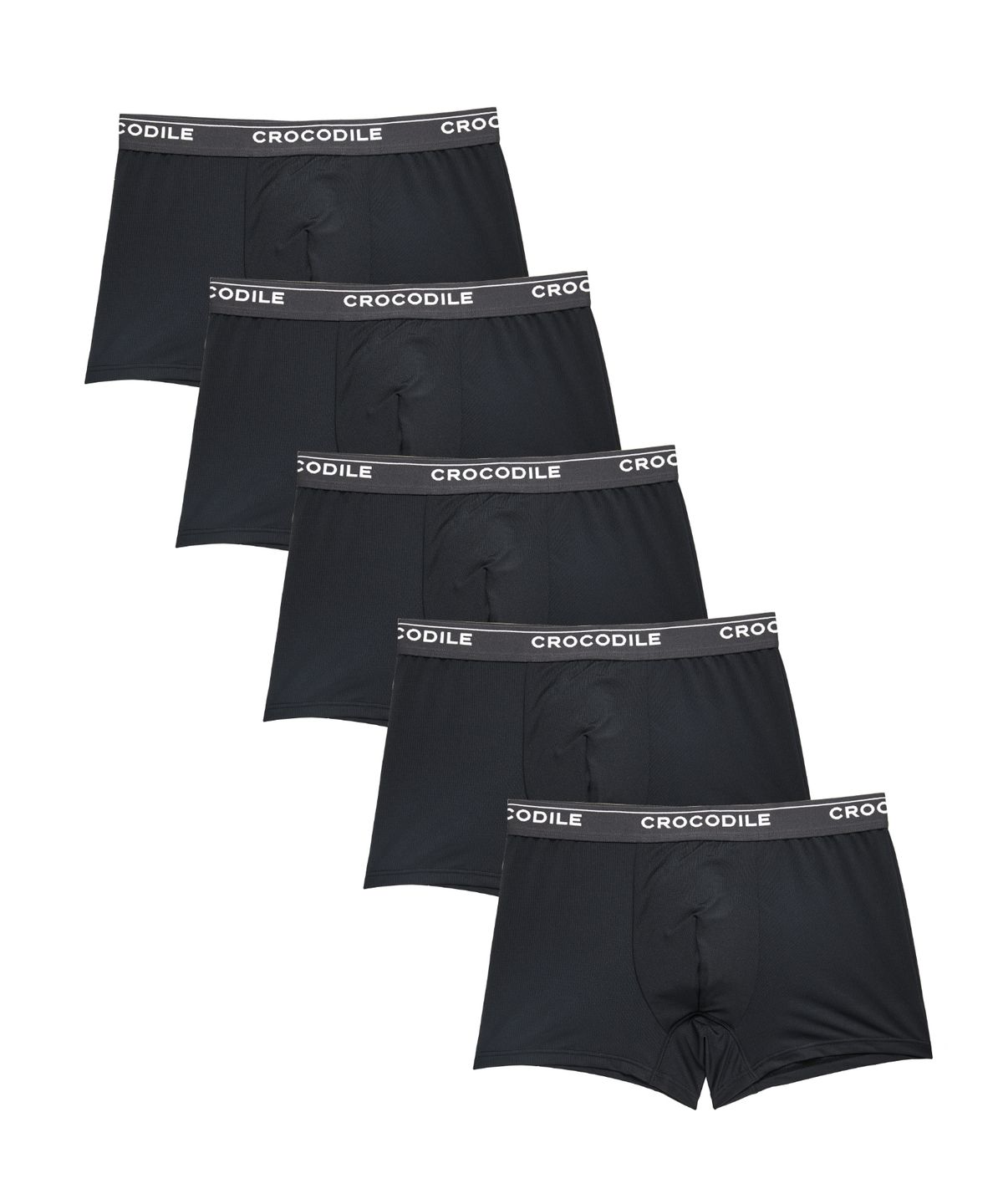 크로커다일 이너웨어(CROCODILE INNERWEAR) [블랙에디션] 아스킨/에어로쿨/폴리스판 드로즈 5매