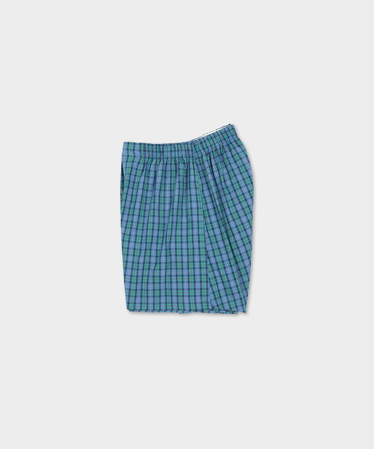 브룩스 브라더스(BROOKS BROTHERS) 홀리데이 체크 박서 (블루) (BBAUMNF502)