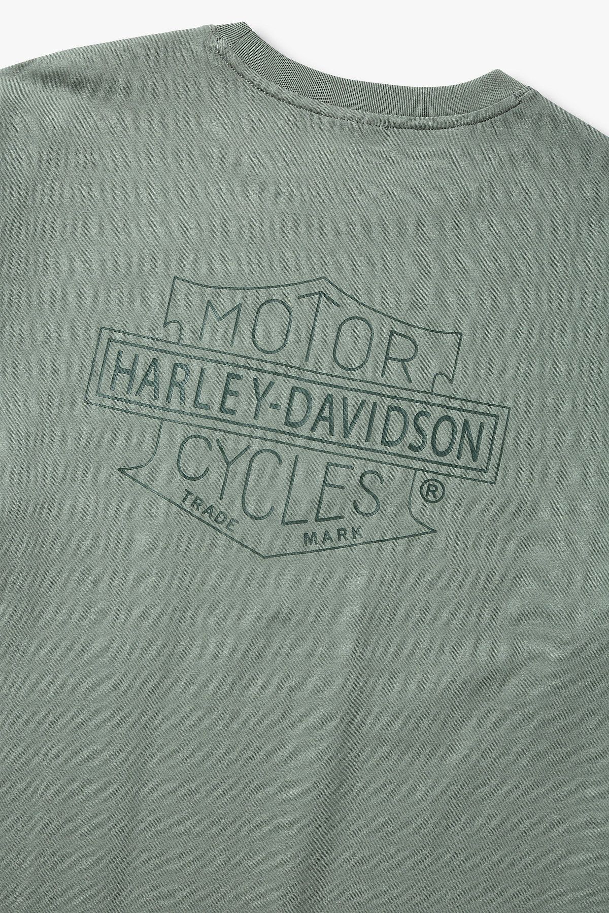 할리데이비슨 컬렉션스®(HARLEY-DAVIDSON COLLECTIONS®) 클래식B&S 티셔츠 카키 HH16111331