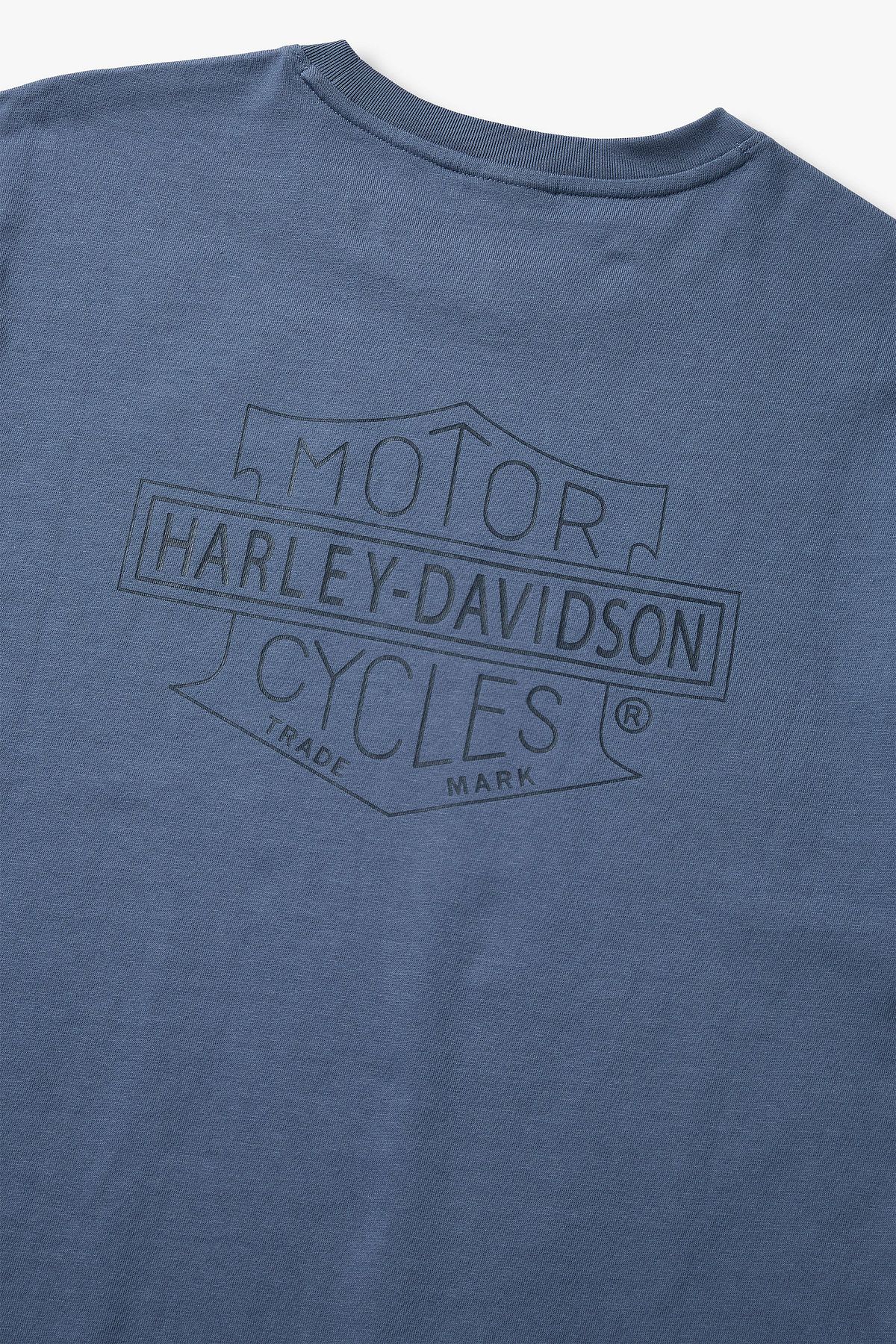 할리데이비슨 컬렉션스®(HARLEY-DAVIDSON COLLECTIONS®) 클래식B&S 티셔츠 다크 블루 HH16111331