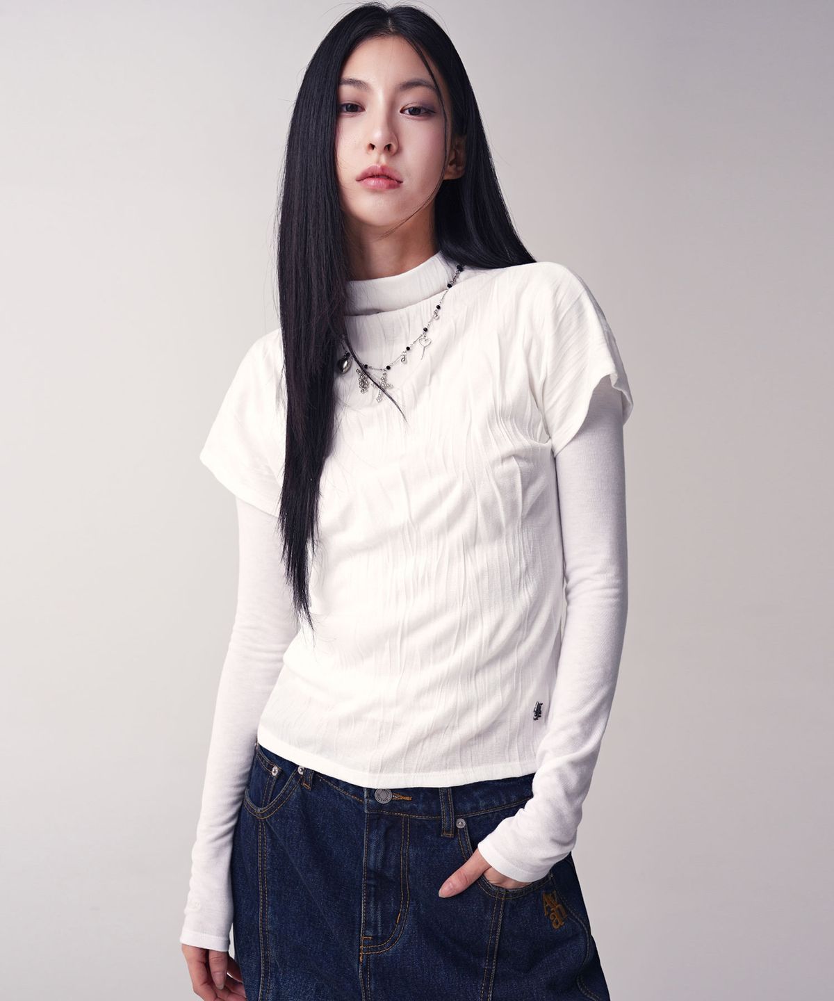 어반드레스(AVANDRESS) Line & Drop Twin Set_2Colors
