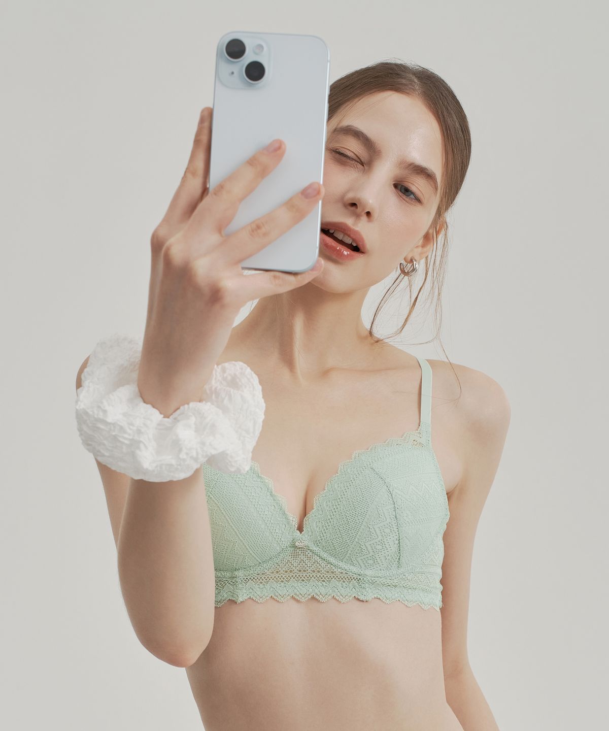 원더브라(WONDERBRA) 로맨틱 레이스 노와이어 브라 (4colors)