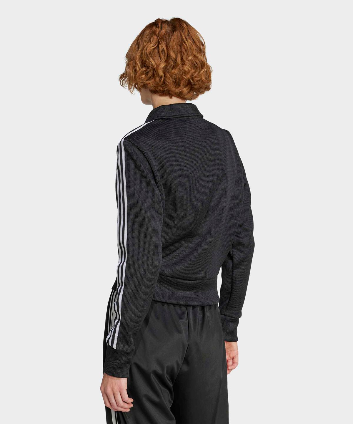 아디다스(ADIDAS) 파이어버드 니트 트랙탑 - 블랙:화이트 / JY2613