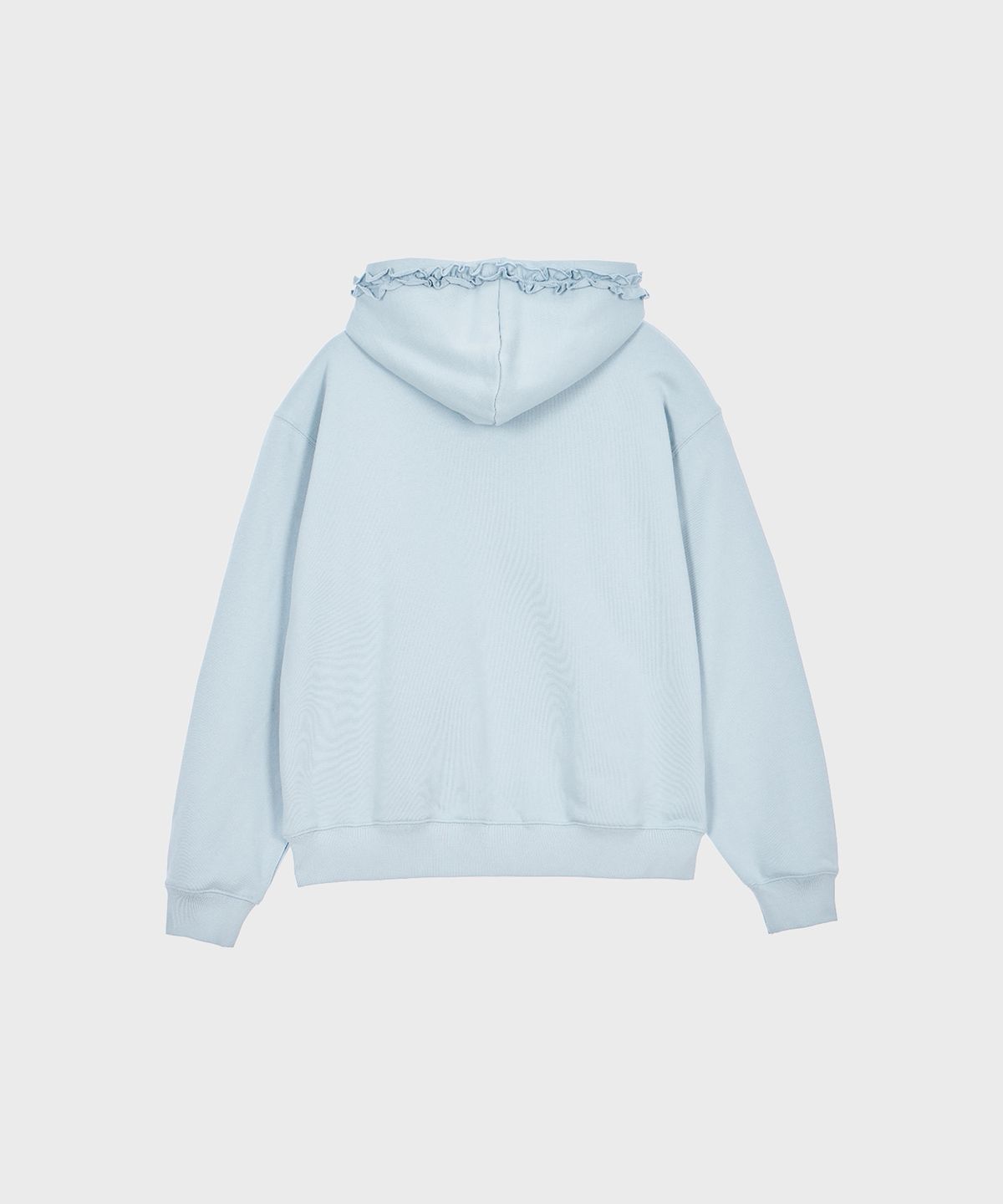 알키알카(ALKI ALKA) Frill Hoodie Zip-up (Light Blue)