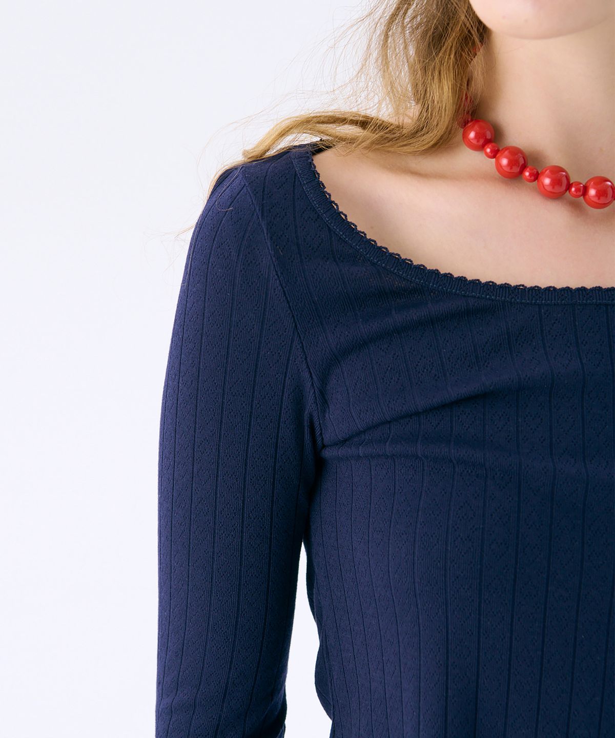 준준스페이스(JUNEJUNE SPACE) Colored Necklace_Red(컬러목걸이_레드)