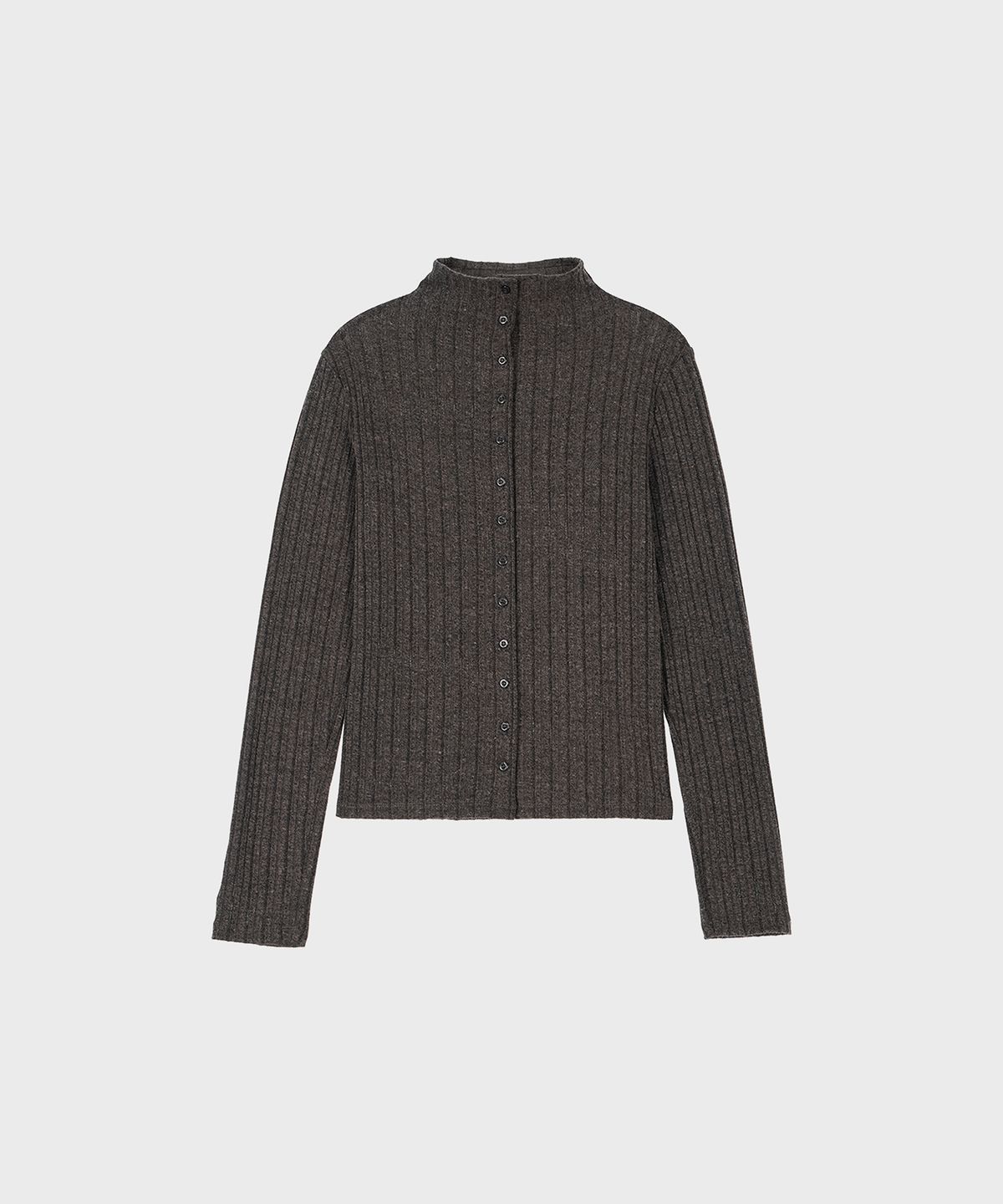 알키알카(ALKI ALKA) High-neck Long Sleeve (Charcoal)