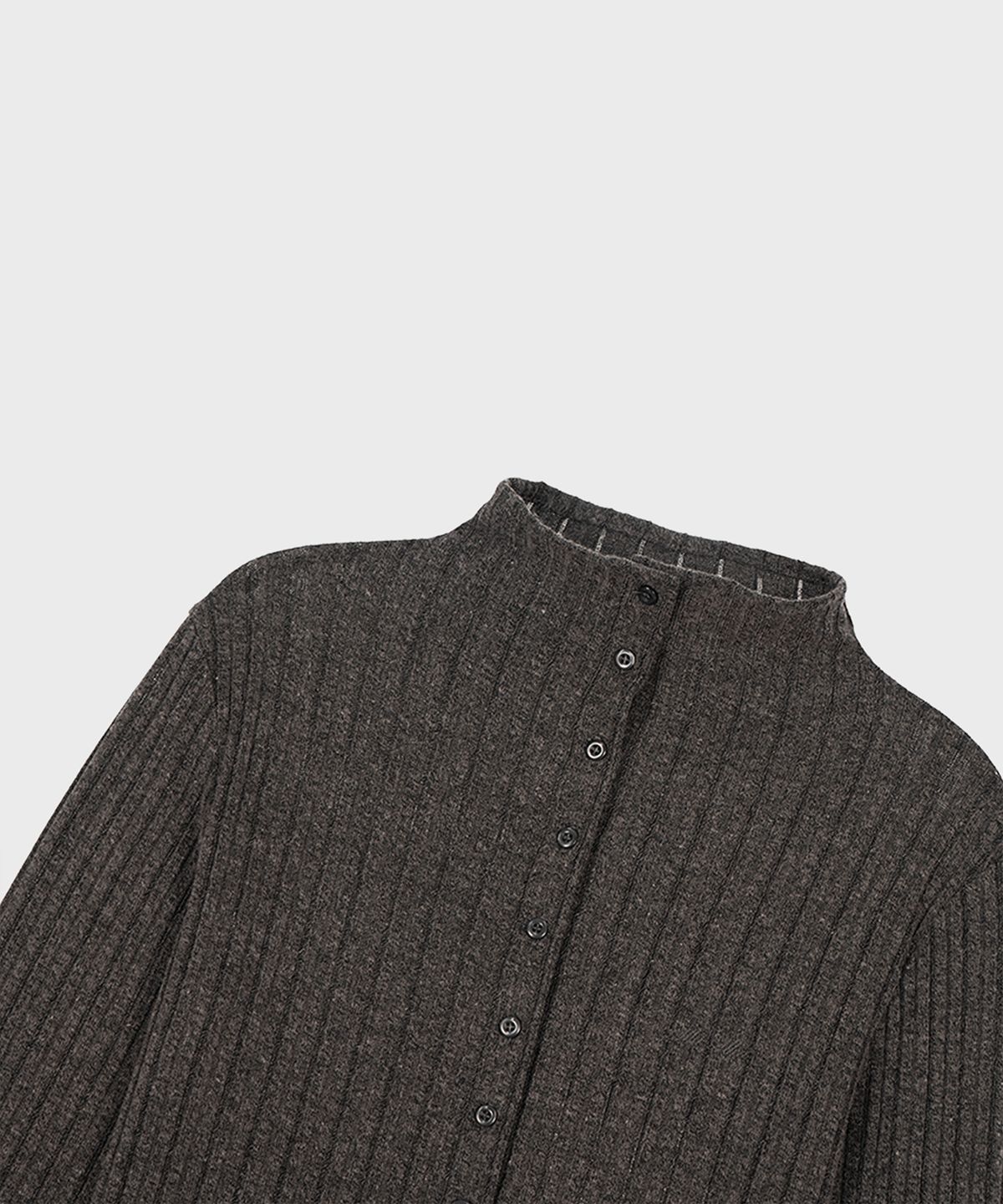 알키알카(ALKI ALKA) High-neck Long Sleeve (Charcoal)