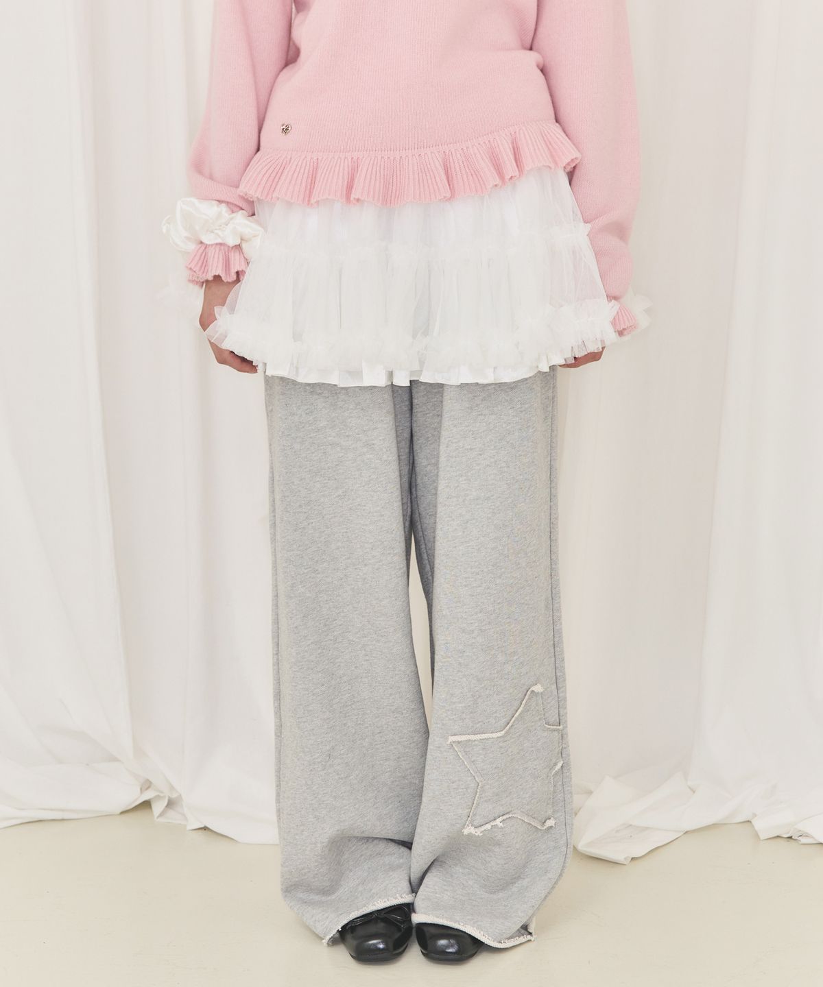 알키알카(ALKI ALKA) Dot Tutu Skirt (Ivory)