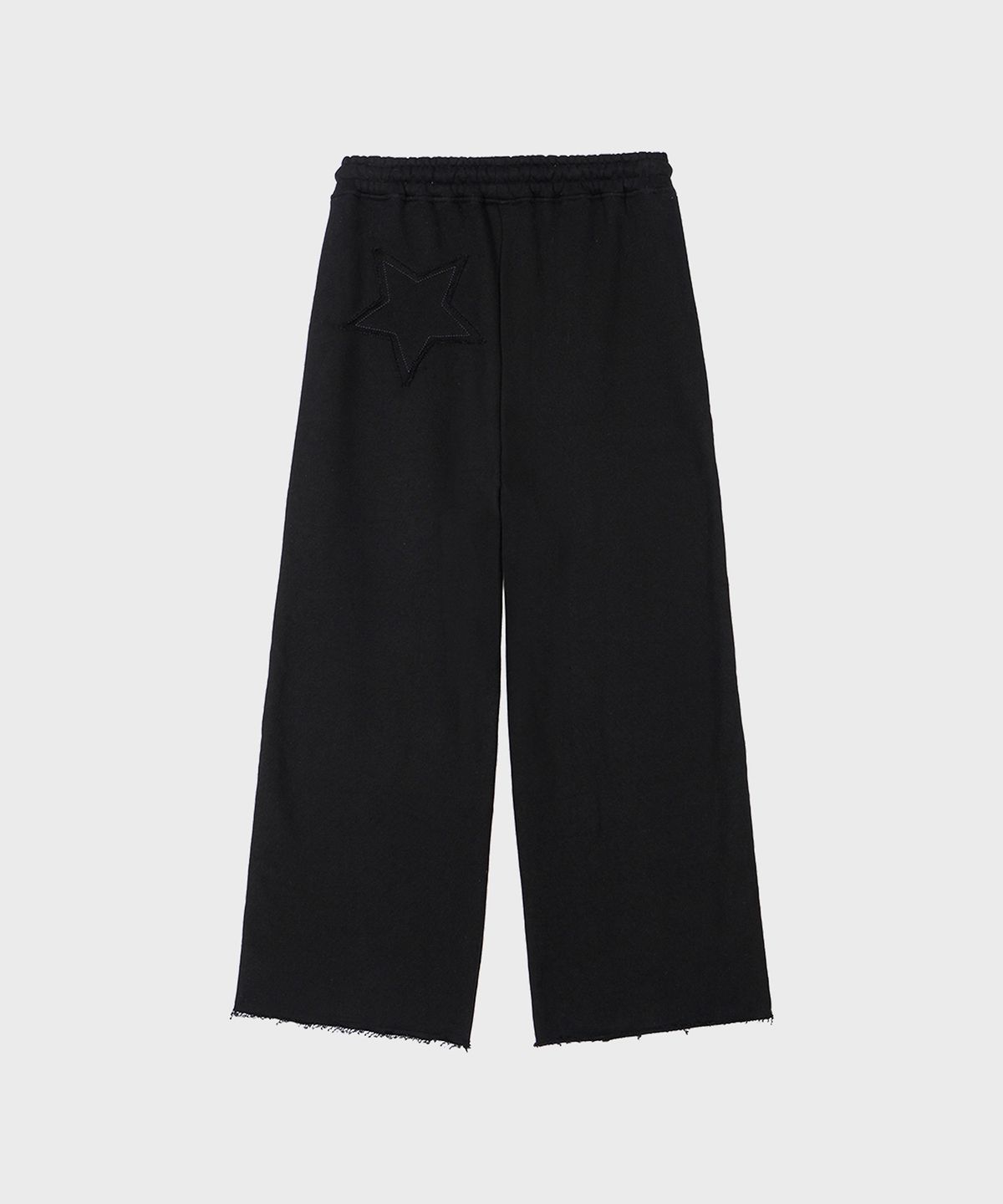 알키알카(ALKI ALKA) Star Patch Wide Pants (Black)