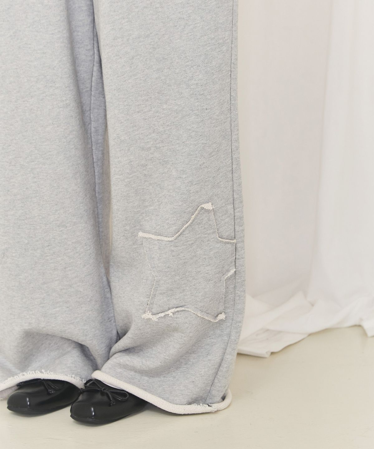 알키알카(ALKI ALKA) Star Patch Wide Pants (Gray)