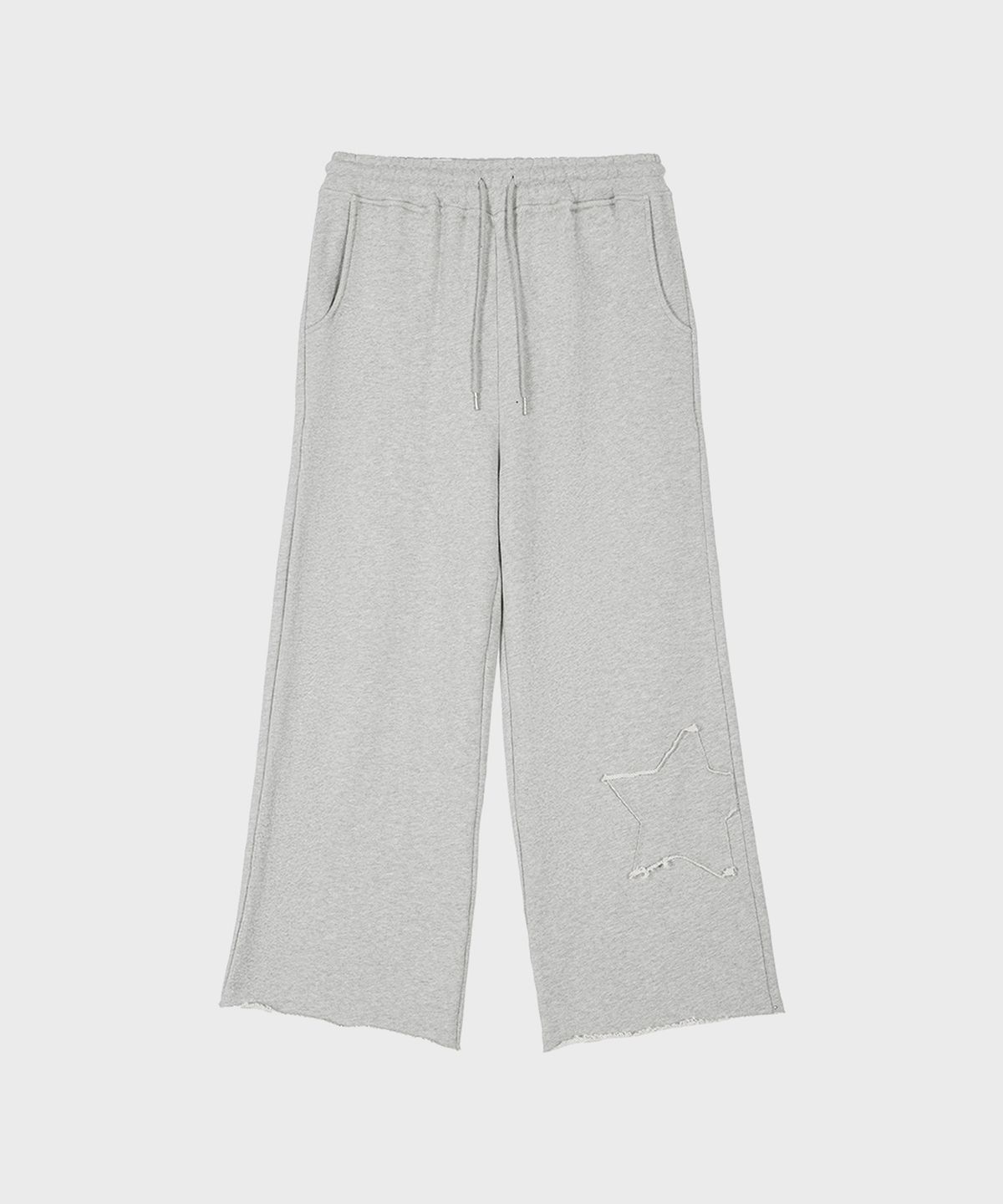 알키알카(ALKI ALKA) Star Patch Wide Pants (Gray)
