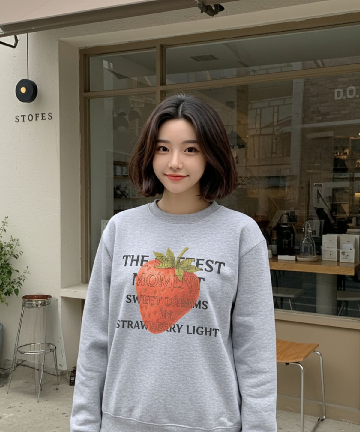 컬로라(COLORA) 소피스트 스트로베리 스웻셔츠 (3color)