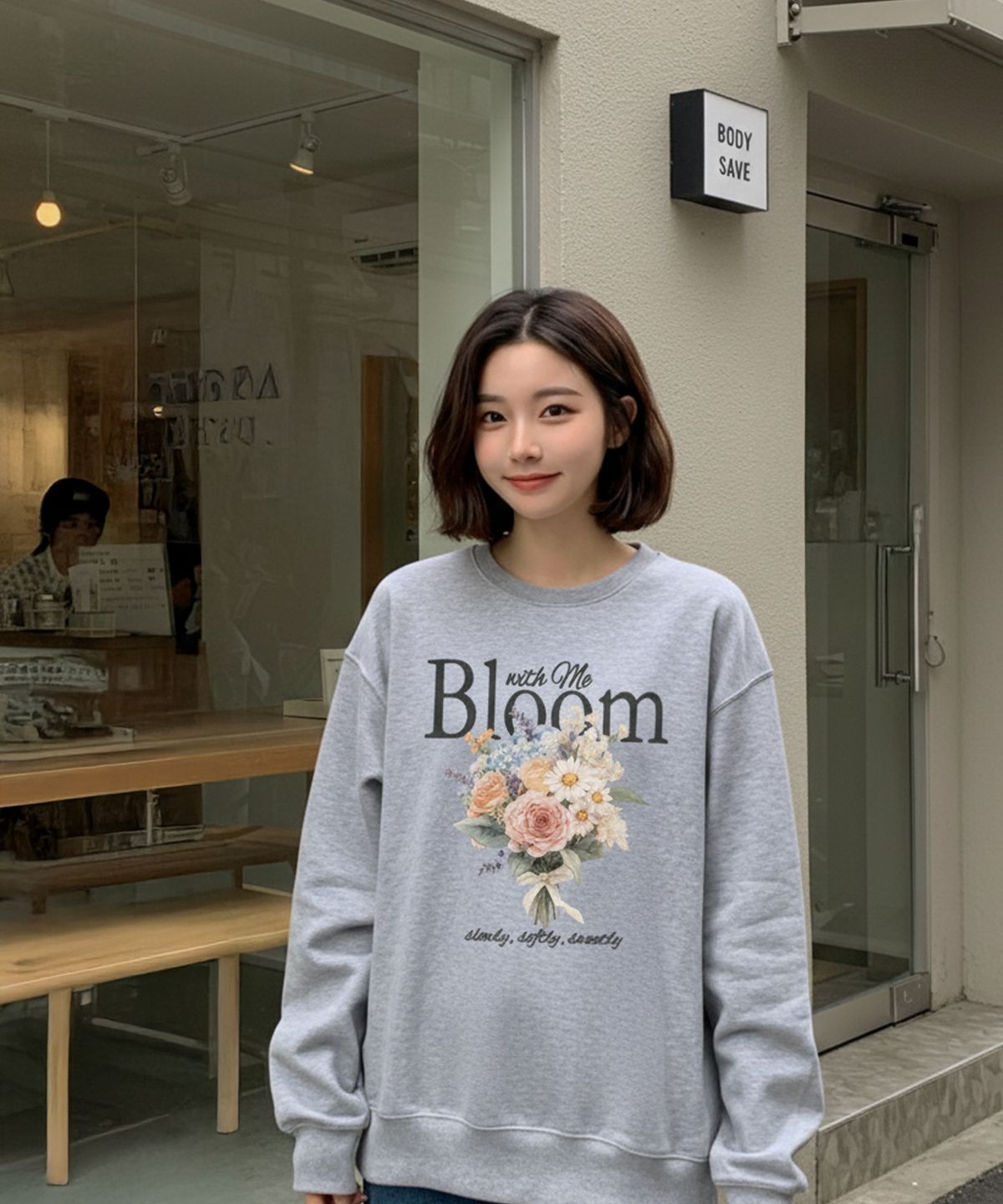 컬로라(COLORA) 블룸 위드 미 스웻셔츠 (3color)