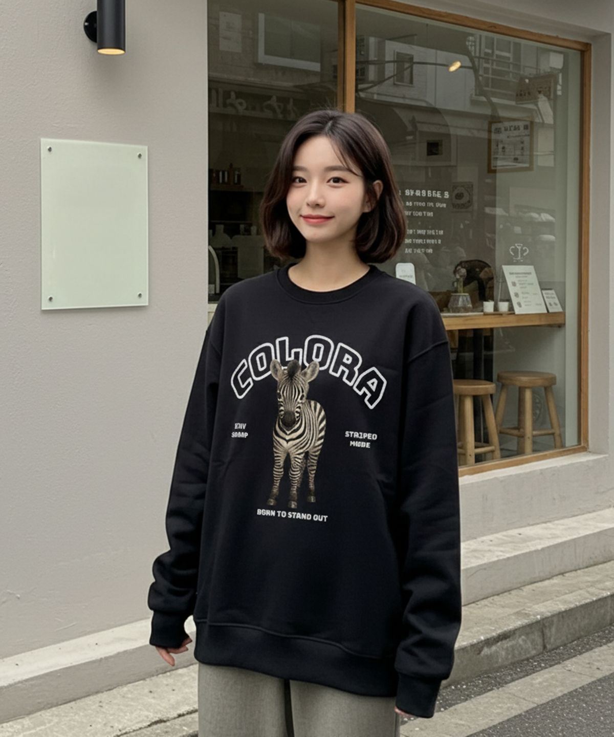 컬로라(COLORA) 컬로라 베이비 지브라 스웻셔츠 (3color)