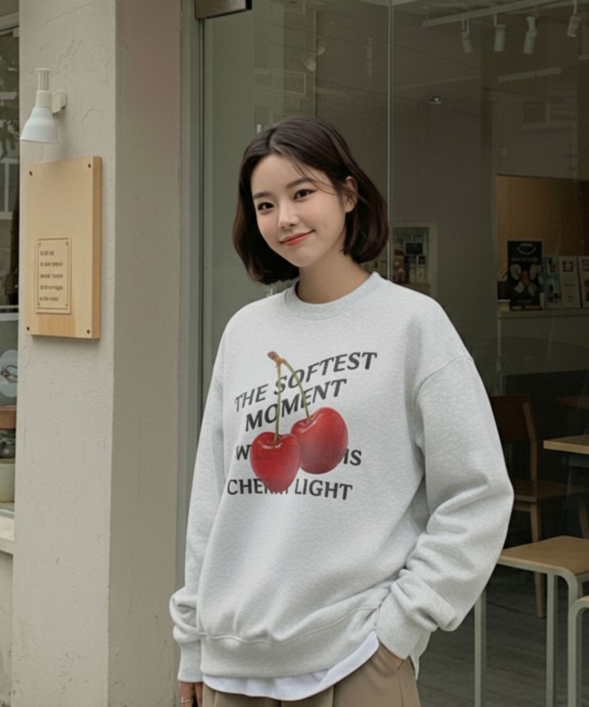 컬로라(COLORA) 더 소피스트 체리 스웻셔츠 (3color)