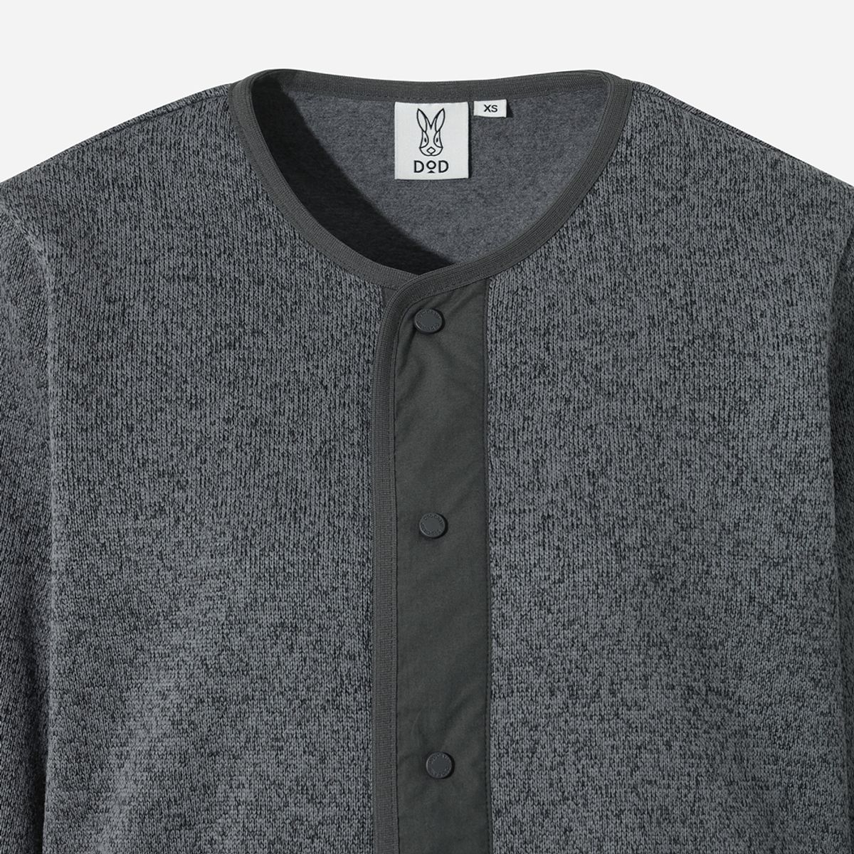 디오디(DOD) 여성) 템프니트 가디건(D.CHARCOAL GREY)
