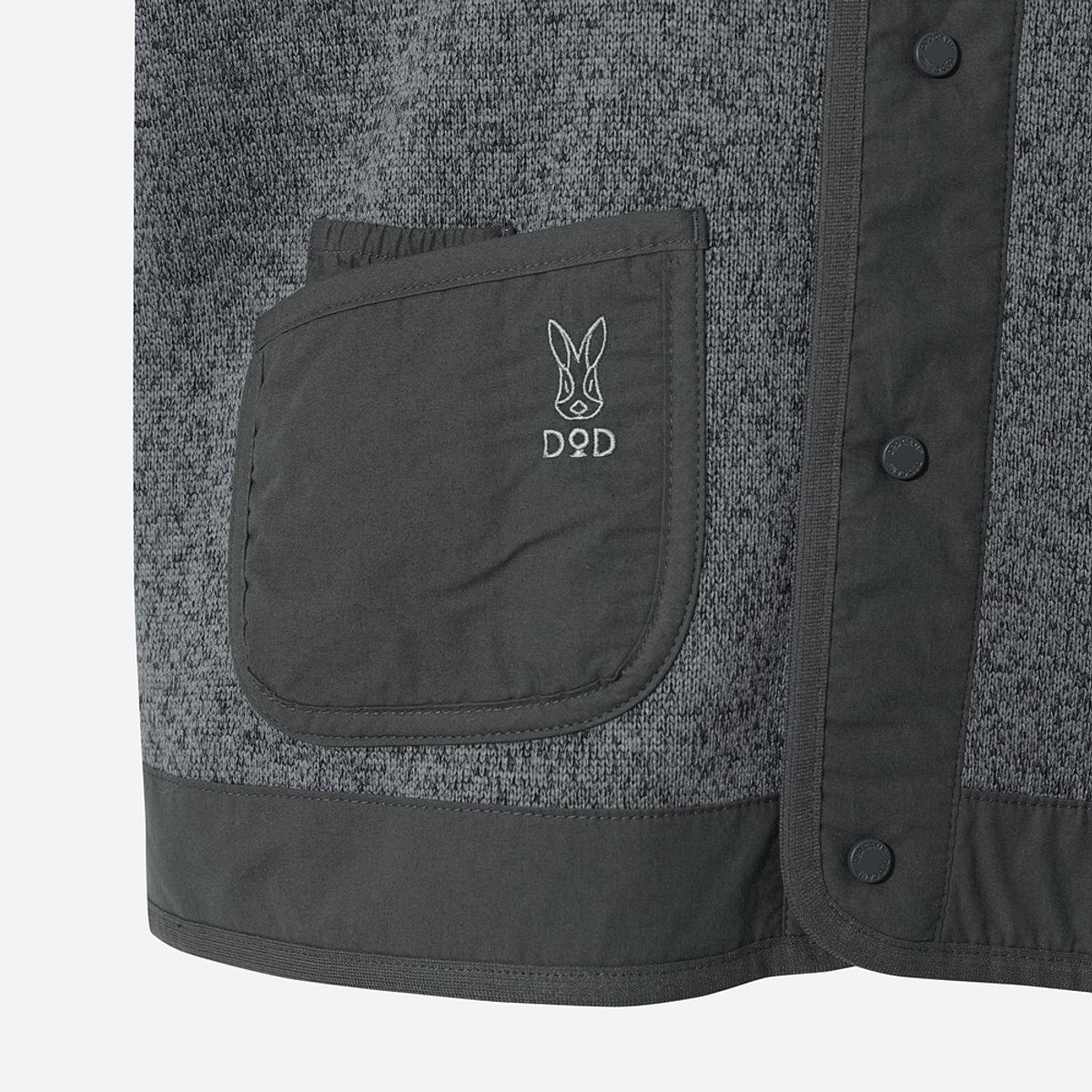 디오디(DOD) 여성) 템프니트 가디건(D.CHARCOAL GREY)