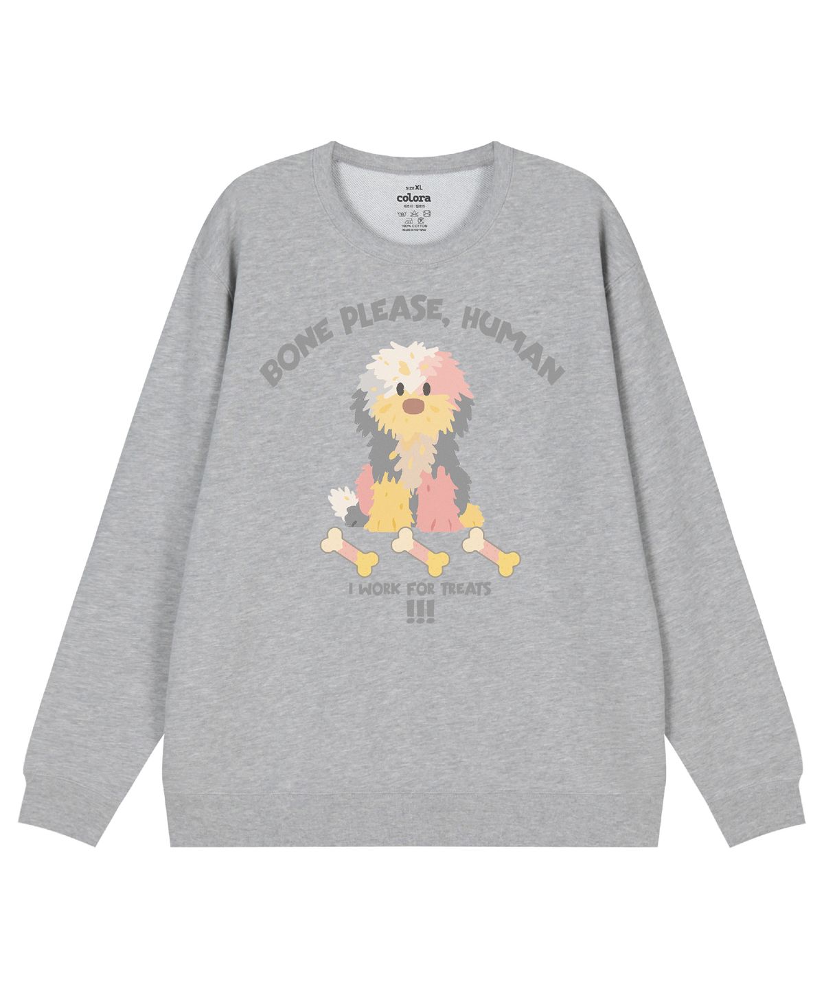 컬로라(COLORA) 본 플리즈 휴먼 스웻셔츠 (3color)