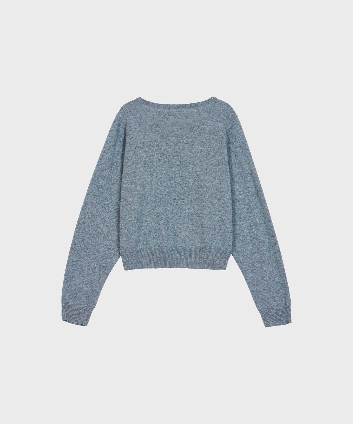 알키알카(ALKI ALKA) Basic Round Cardigan (Blue Gray)