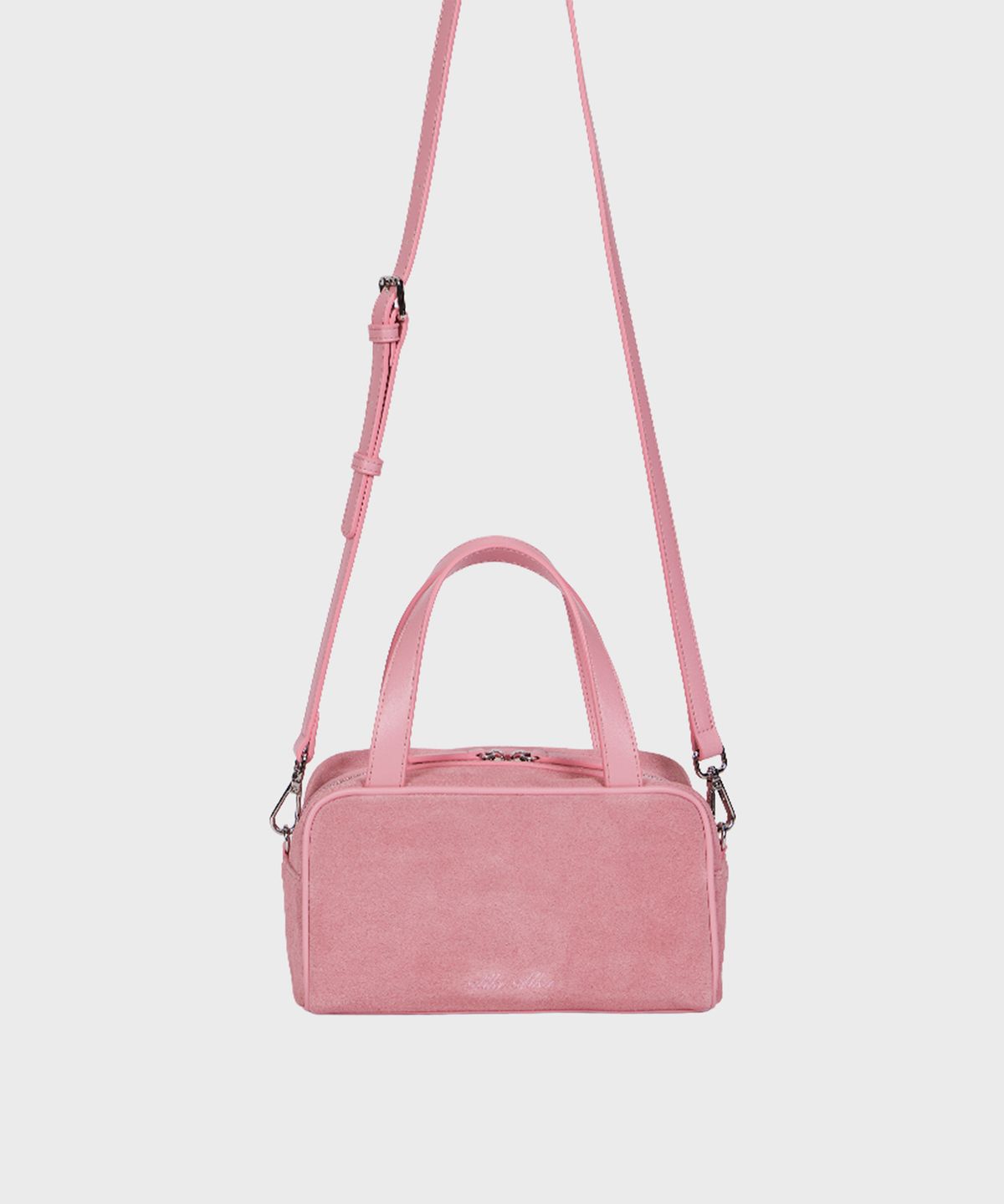 알키알카(ALKI ALKA) Mini Square Tote Bag_Suede (Suede Pink)
