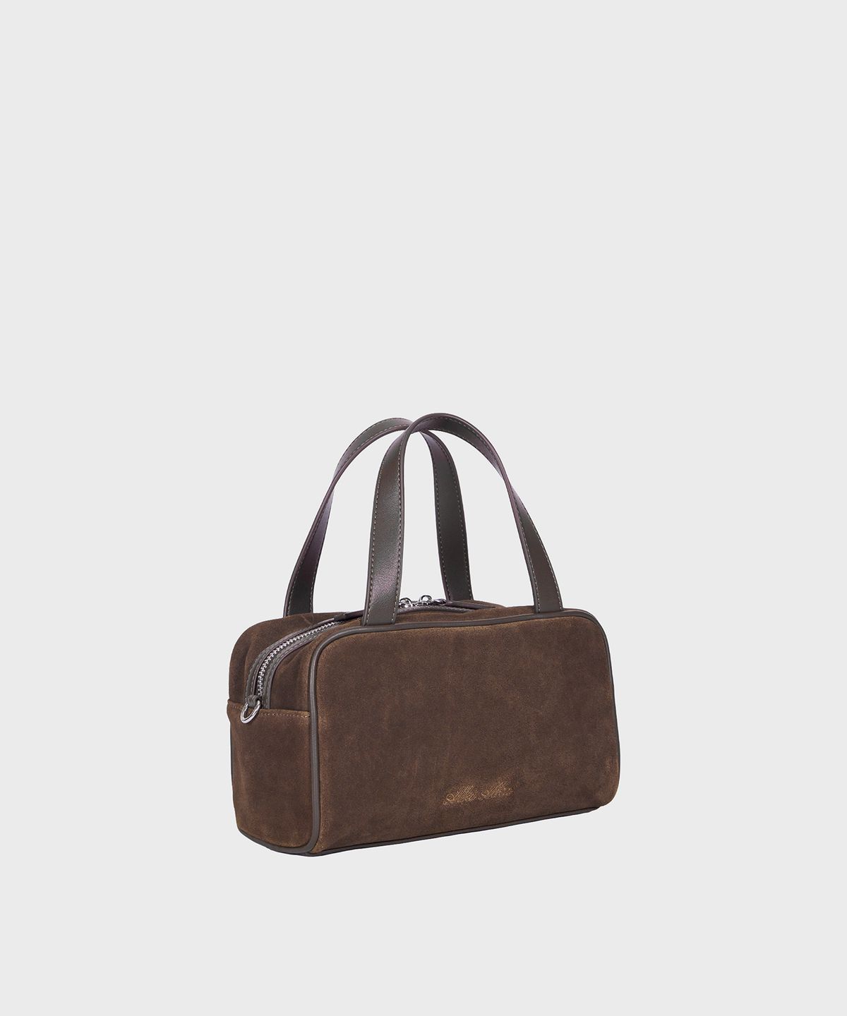 알키알카(ALKI ALKA) Mini Square Tote Bag_Suede (Suede Brown)