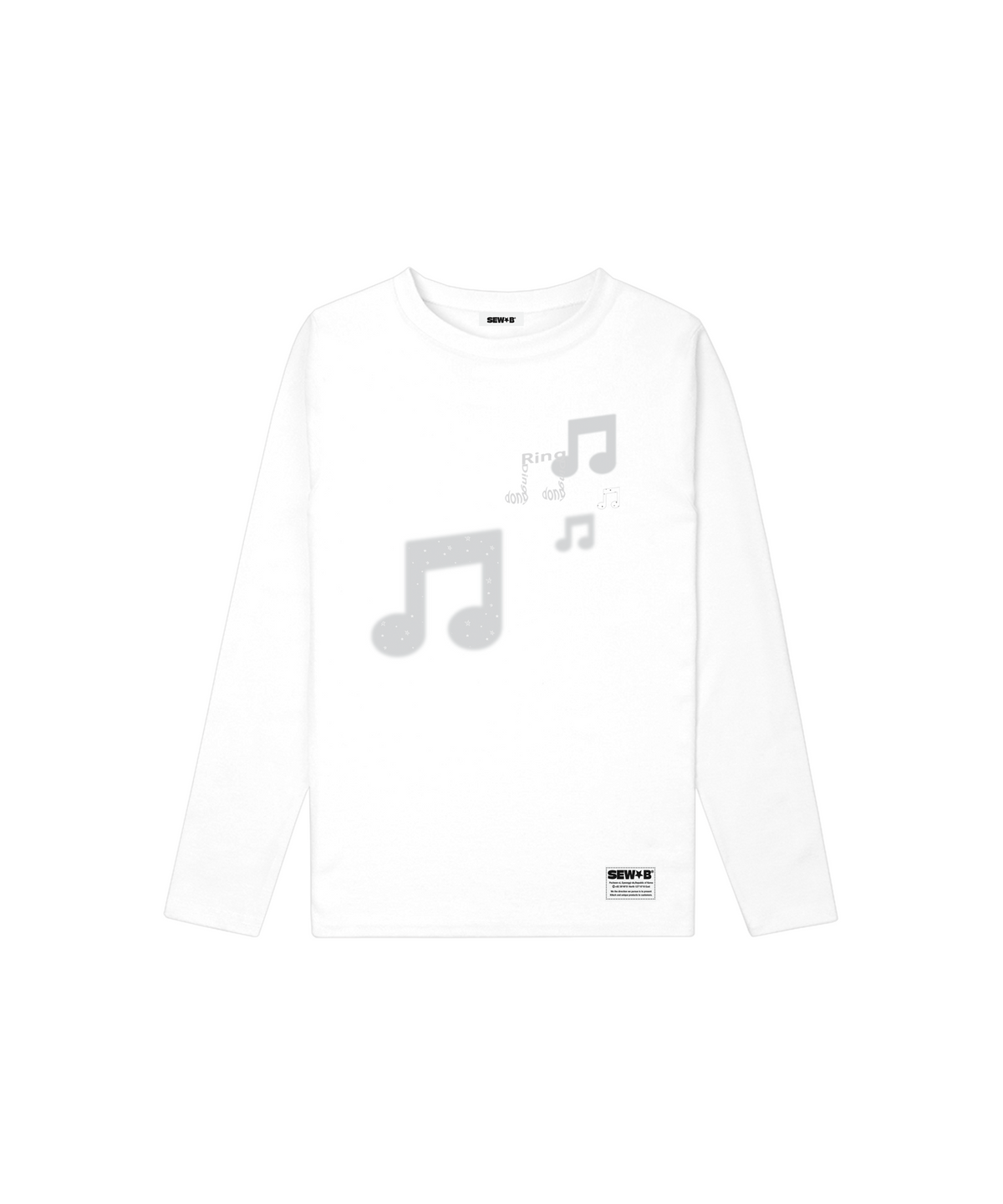 쏘비(SEW-B) 세미크롭 four music 긴팔티