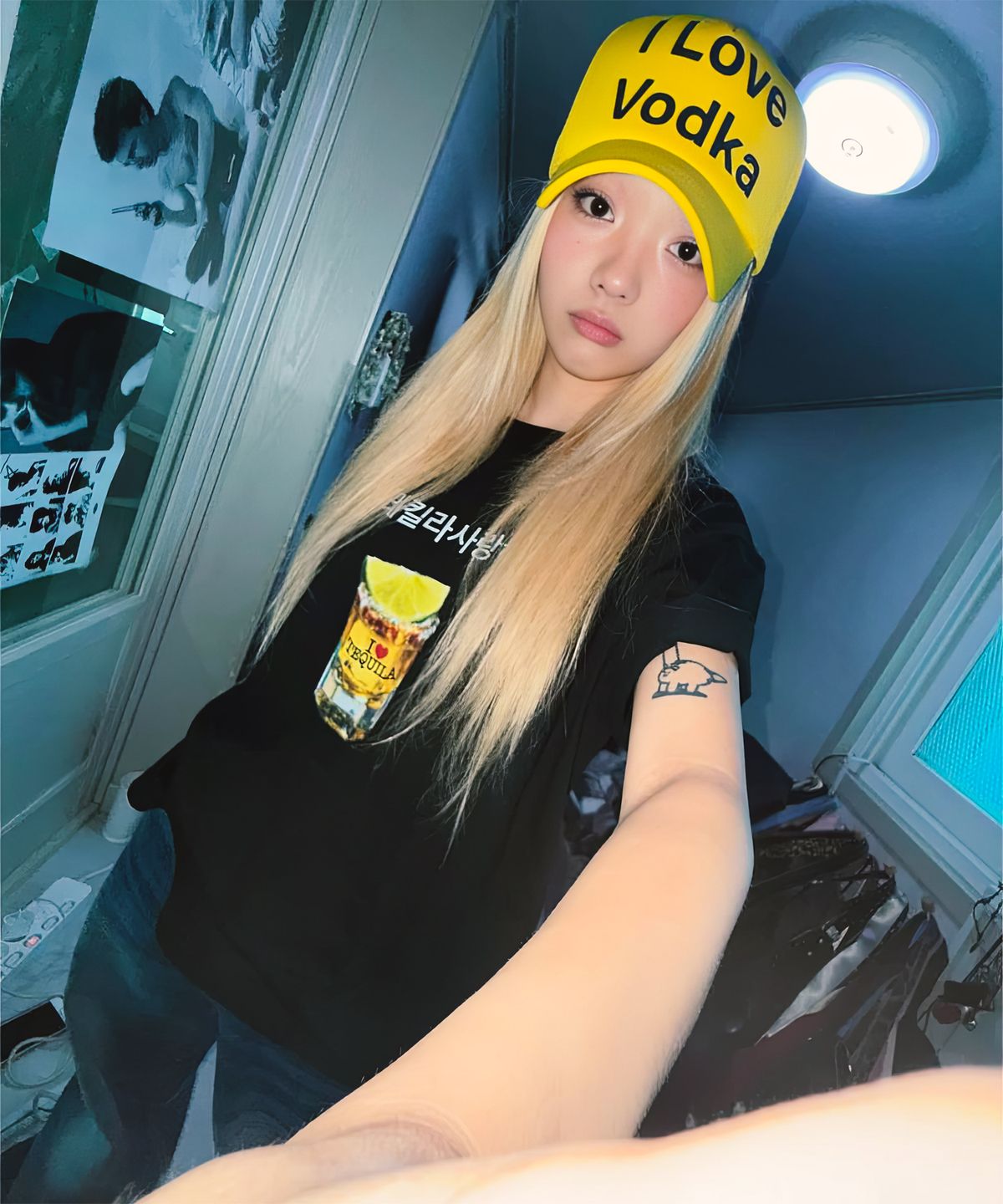 쉬스(SHUSH) 데킬라사랑해 티셔츠 I LOVE TEQUILA PRINTING T-SHIRTS_25SS