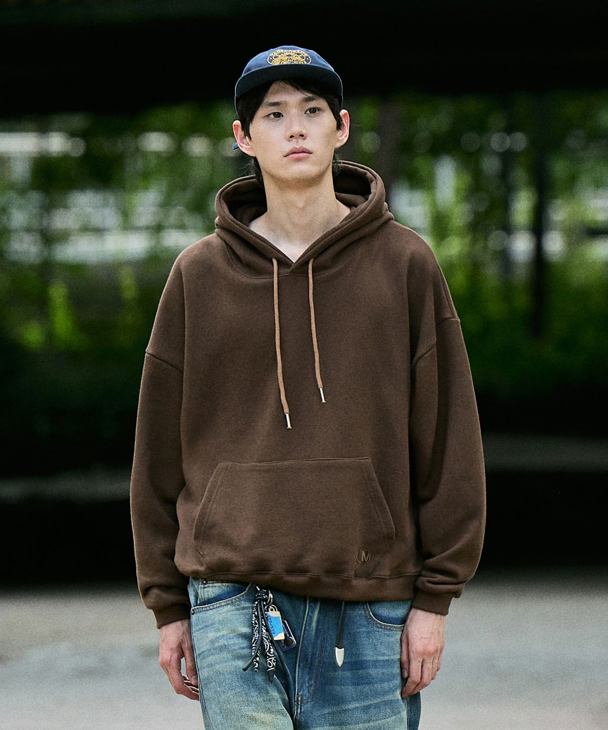 미니멀프로젝트(MINIMALPROJECT) 리파인드 크롭 후드 티셔츠 MHT300C-Z [NAVY]