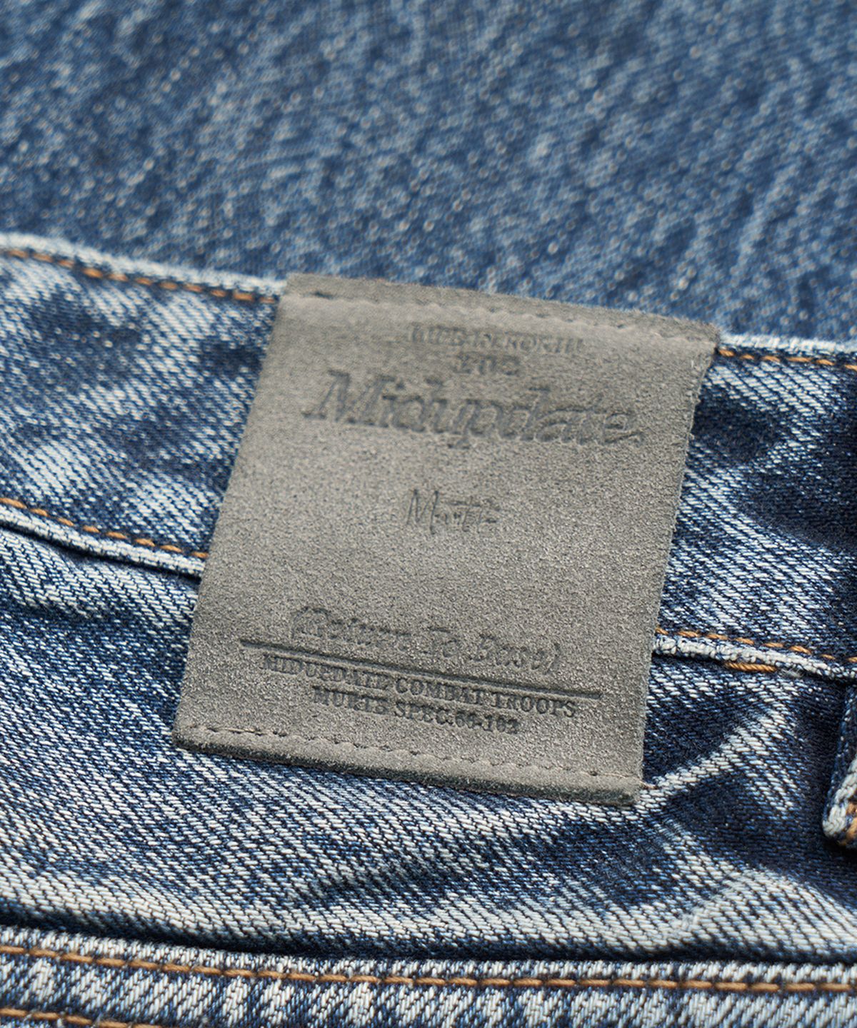 미드업데이트(MIDUPDATE) Vintage Washing Wide Denim Pants_Blue
