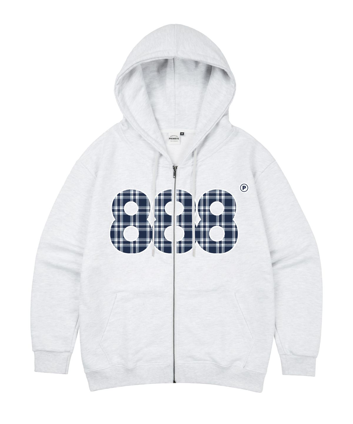 프라임에이트(PRIMATE) [NO기모] CHECK NUMBER.888 오버핏 투웨이 후드 집업 3 COLORS