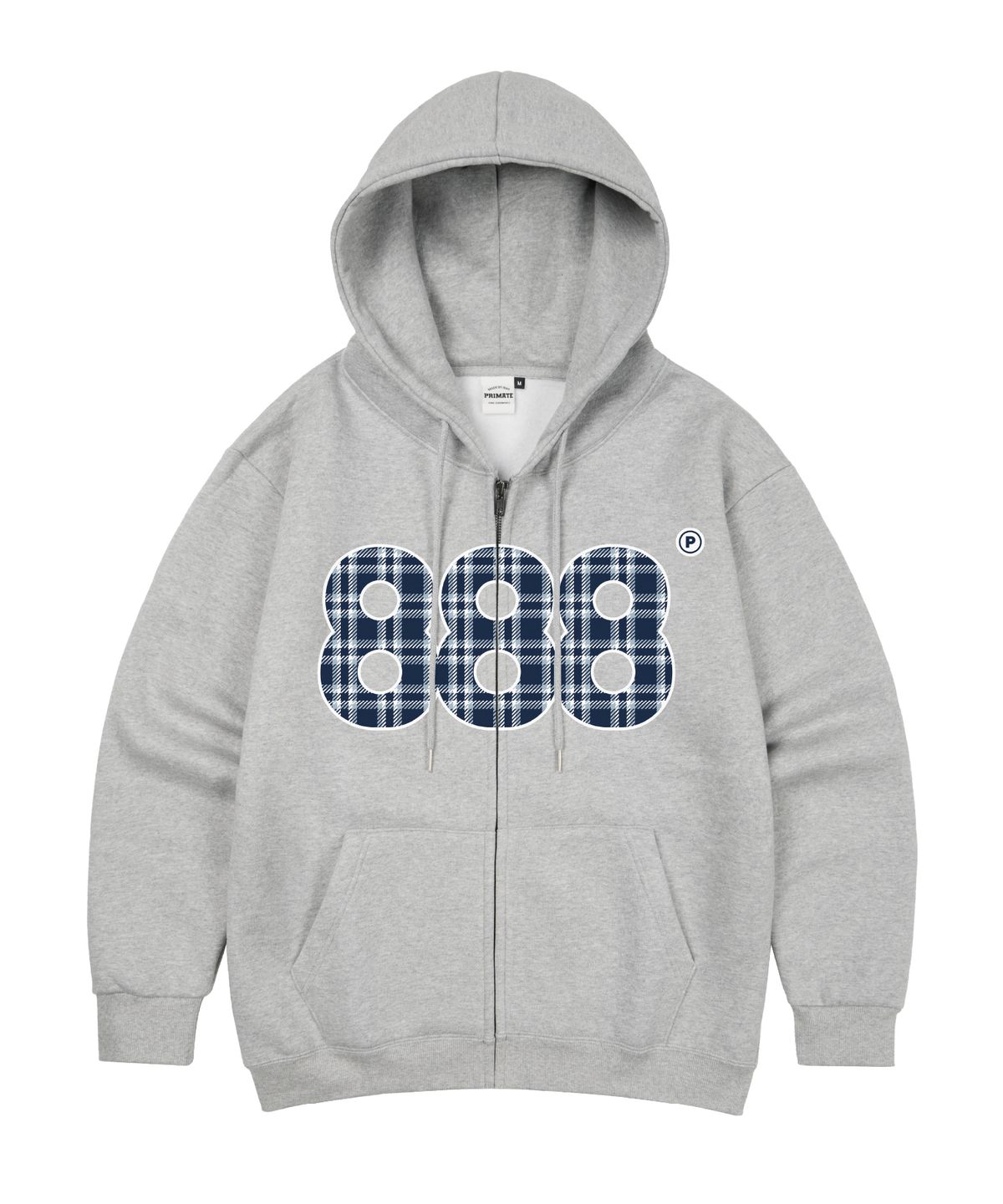 프라임에이트(PRIMATE) [NO기모] CHECK NUMBER.888 오버핏 투웨이 후드 집업 3 COLORS