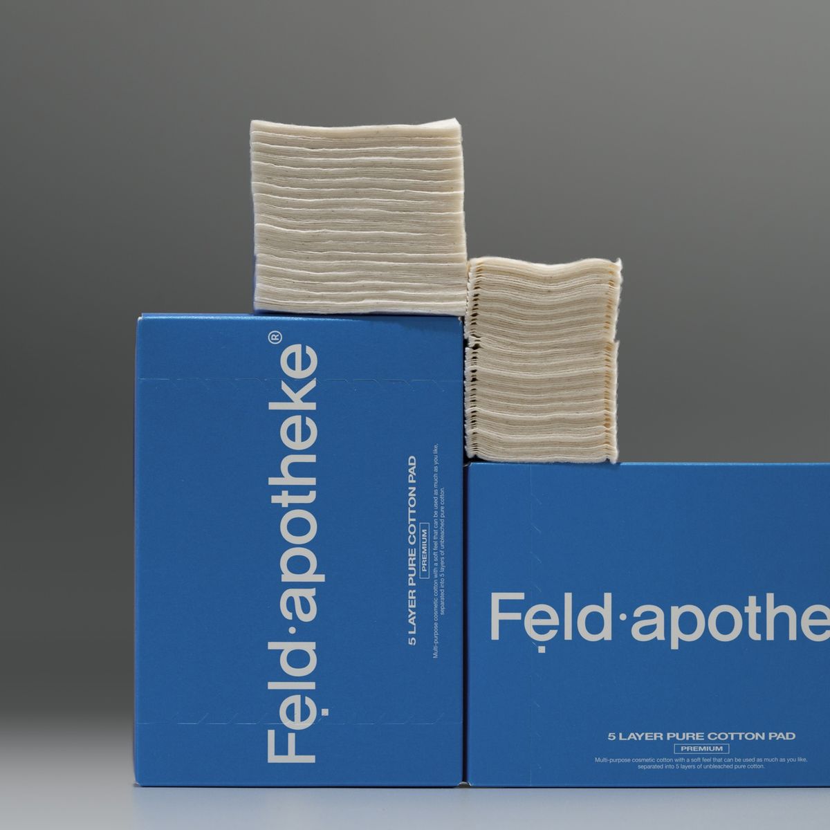 펠드아포테케(FELD APOTHEKE) 프리미엄 5겹 순면 화장솜 80매 X 5개 (+포어핏 샘플 증정)