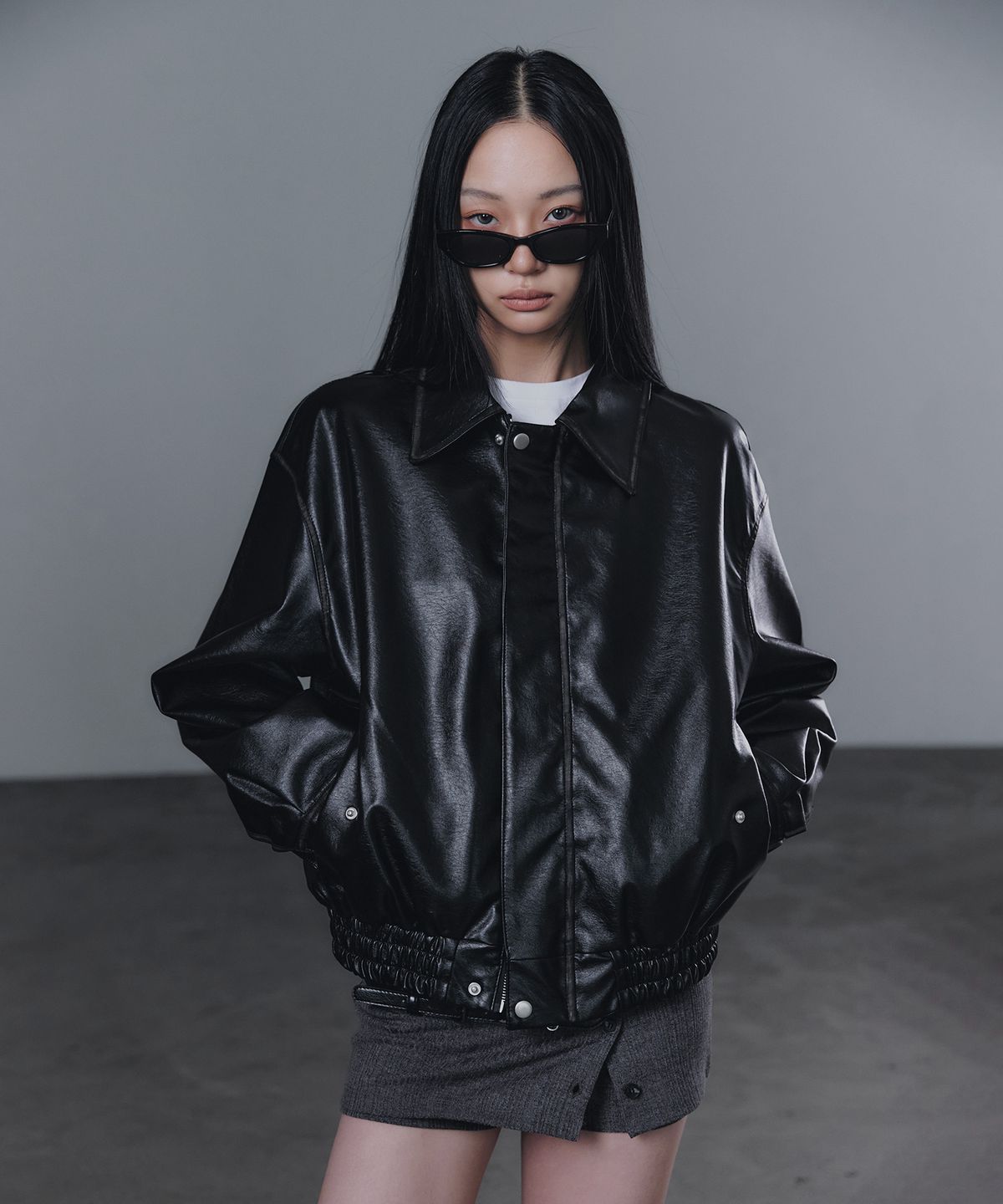 그로우하이드(GROWHIDE) 본디드 빈티지 워싱 블루종 자켓