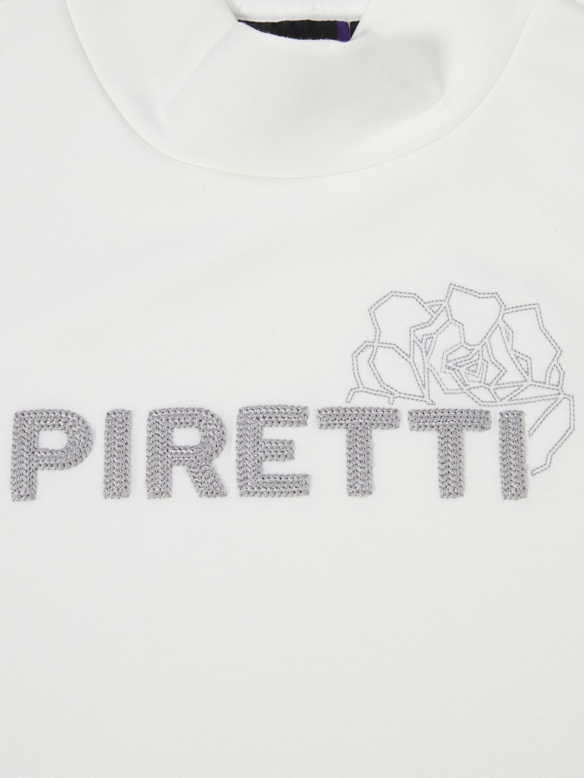 피레티(PIRETTI) 캡슐 루즈핏 모크넥 티셔츠 W_White