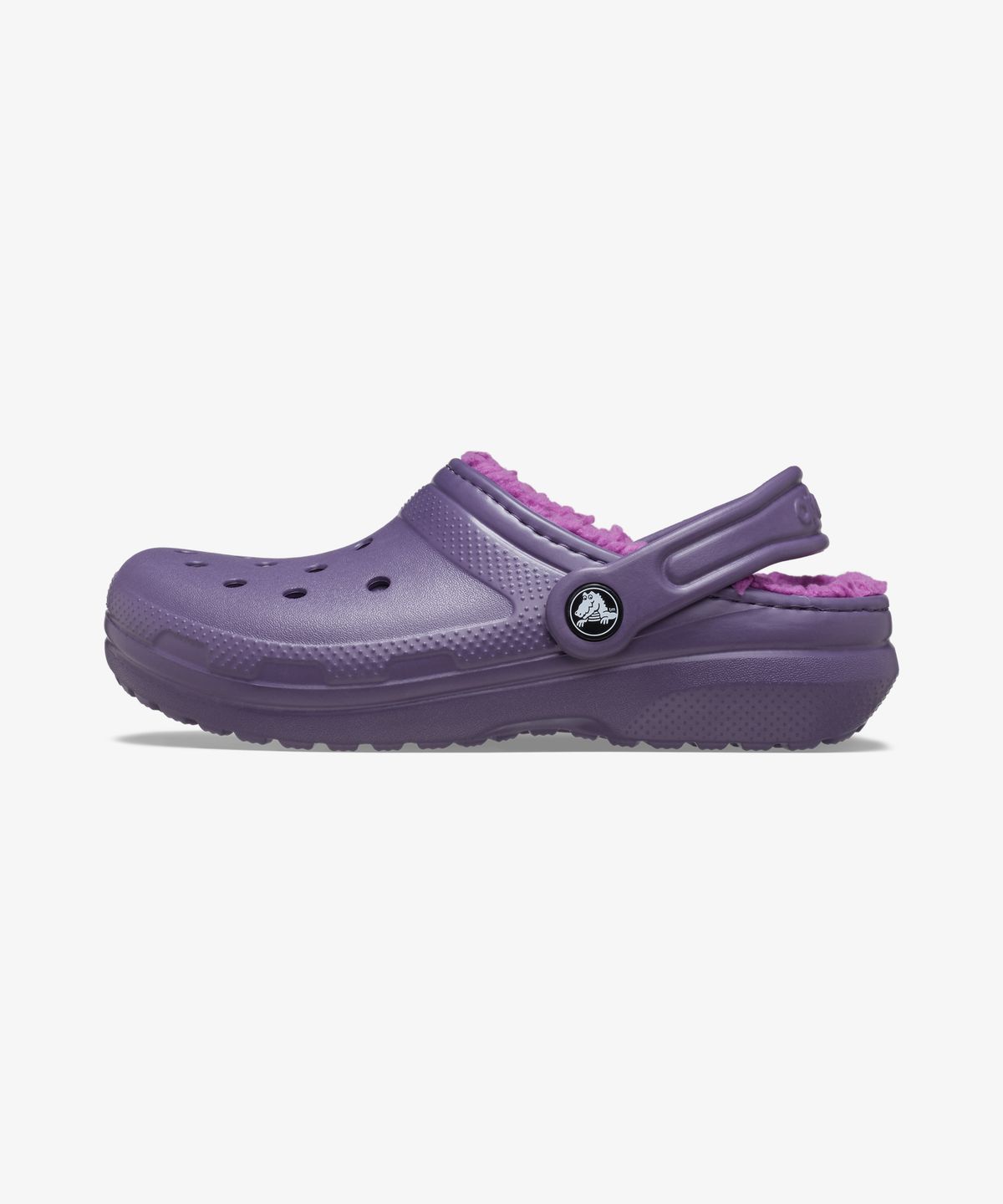 크록스키즈(CROCS KIDS) 클래식 라인드 클로그 키즈 - 나이트쉐이드 / 207010-5CI