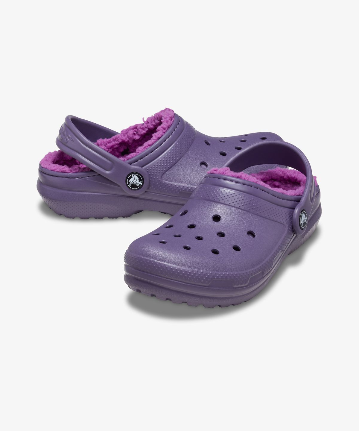 크록스키즈(CROCS KIDS) 클래식 라인드 클로그 키즈 - 나이트쉐이드 / 207010-5CI