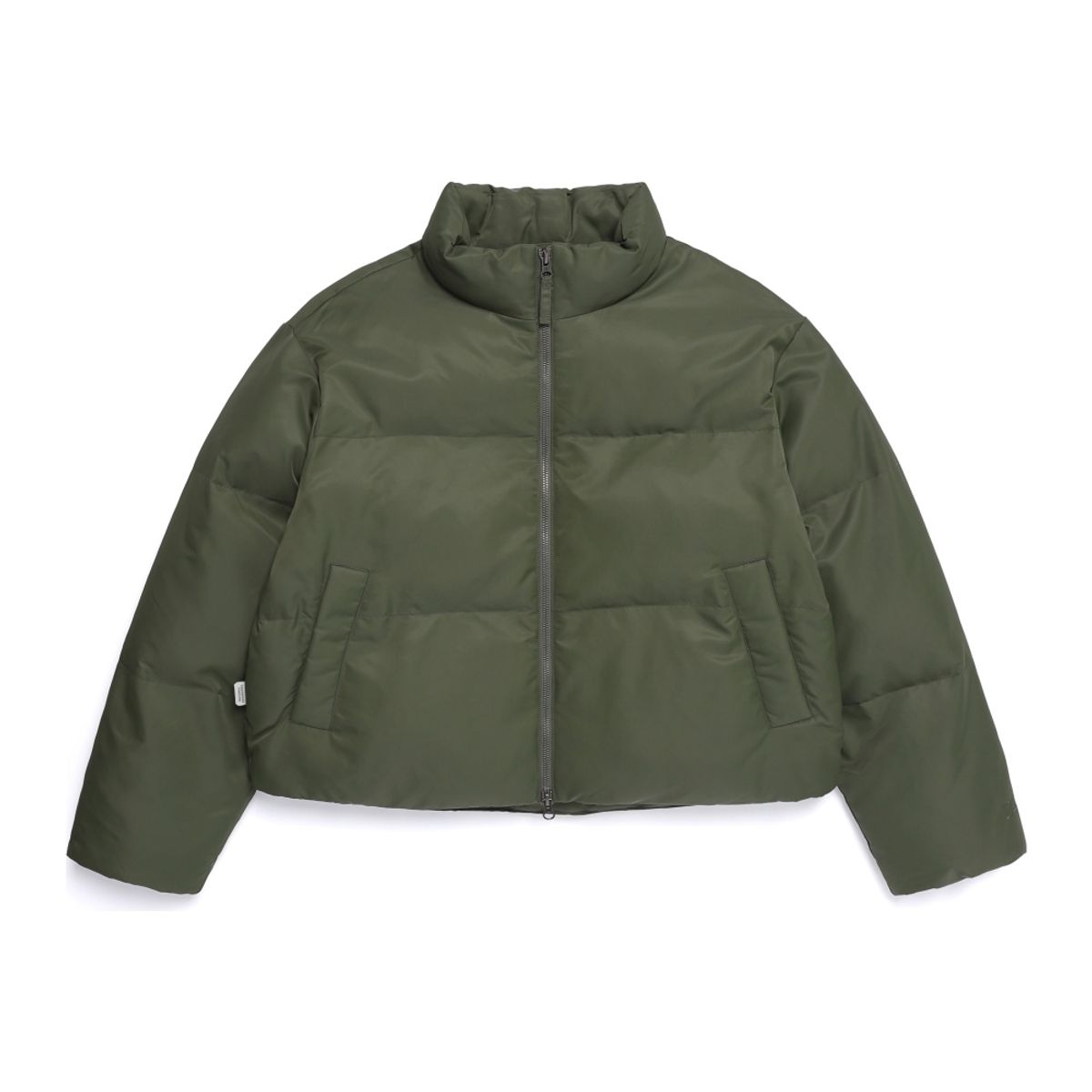 내셔널지오그래픽(NATIONALGEOGRAPHIC) N254WPD901 여성 세미크롭 하이넥 패딩 점퍼 OLIVE KHAKI