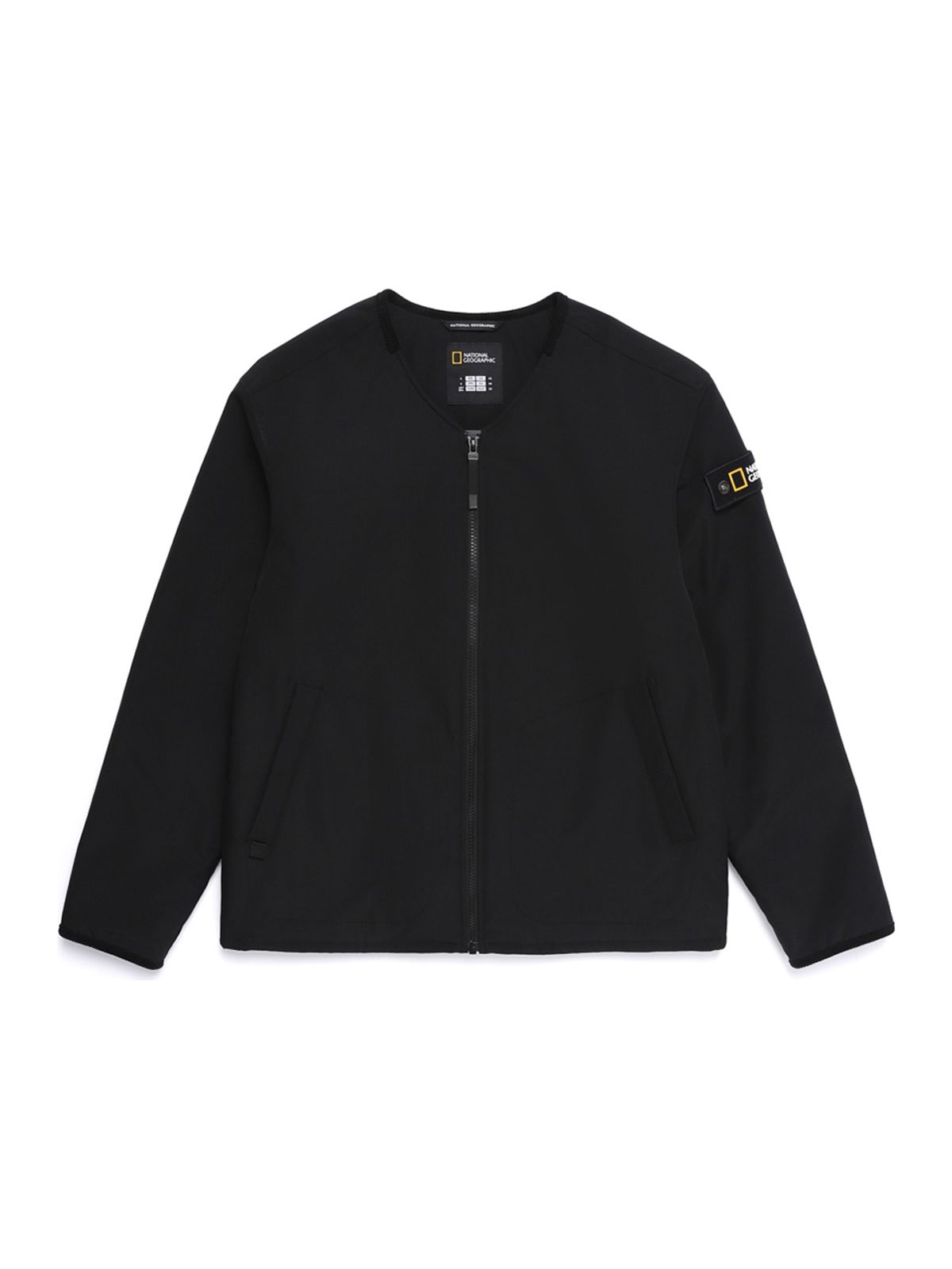 내셔널지오그래픽(NATIONALGEOGRAPHIC) N254UPD902 넥리스 패딩 점퍼 BLACK