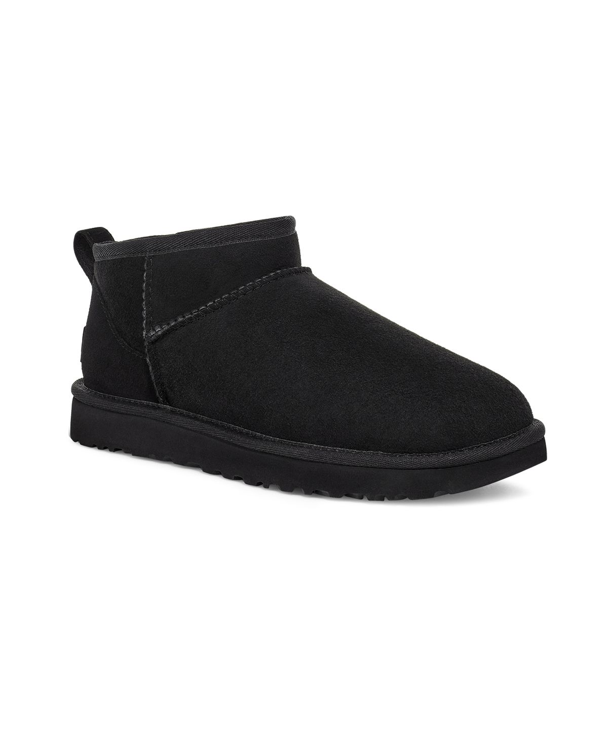 어그(UGG) [WOMEN] 오버로크 스티치 울트라 미니 부츠 (클래식 울트라 미니) - 블랙 / 1116109-BLK