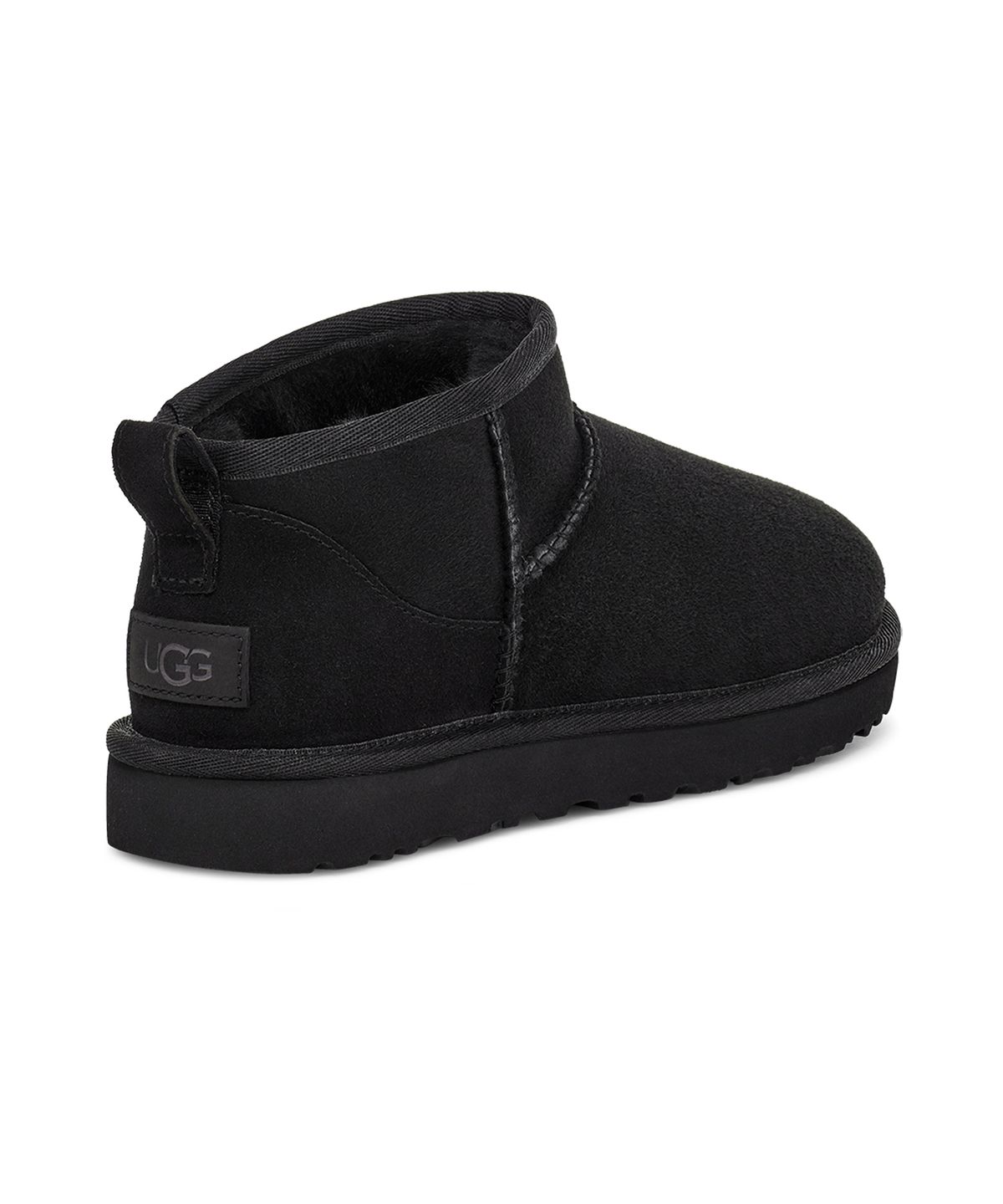 어그(UGG) [WOMEN] 오버로크 스티치 울트라 미니 부츠 (클래식 울트라 미니) - 블랙 / 1116109-BLK
