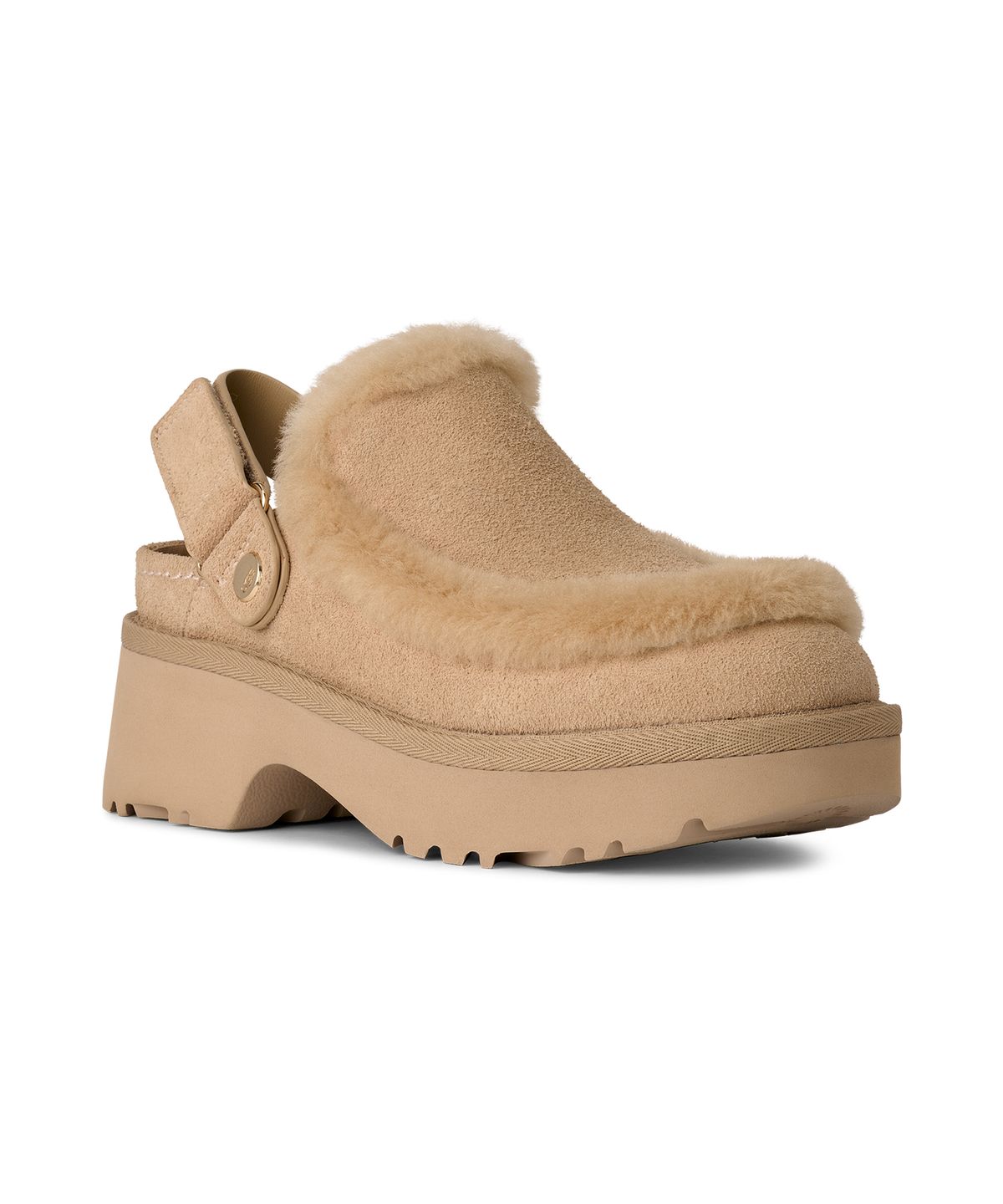 어그(UGG) [WOMEN] 스웨이드 양모 트리밍 클로그 (에스미 클로그) - 머스타드 시드 / 1173331-MDSD