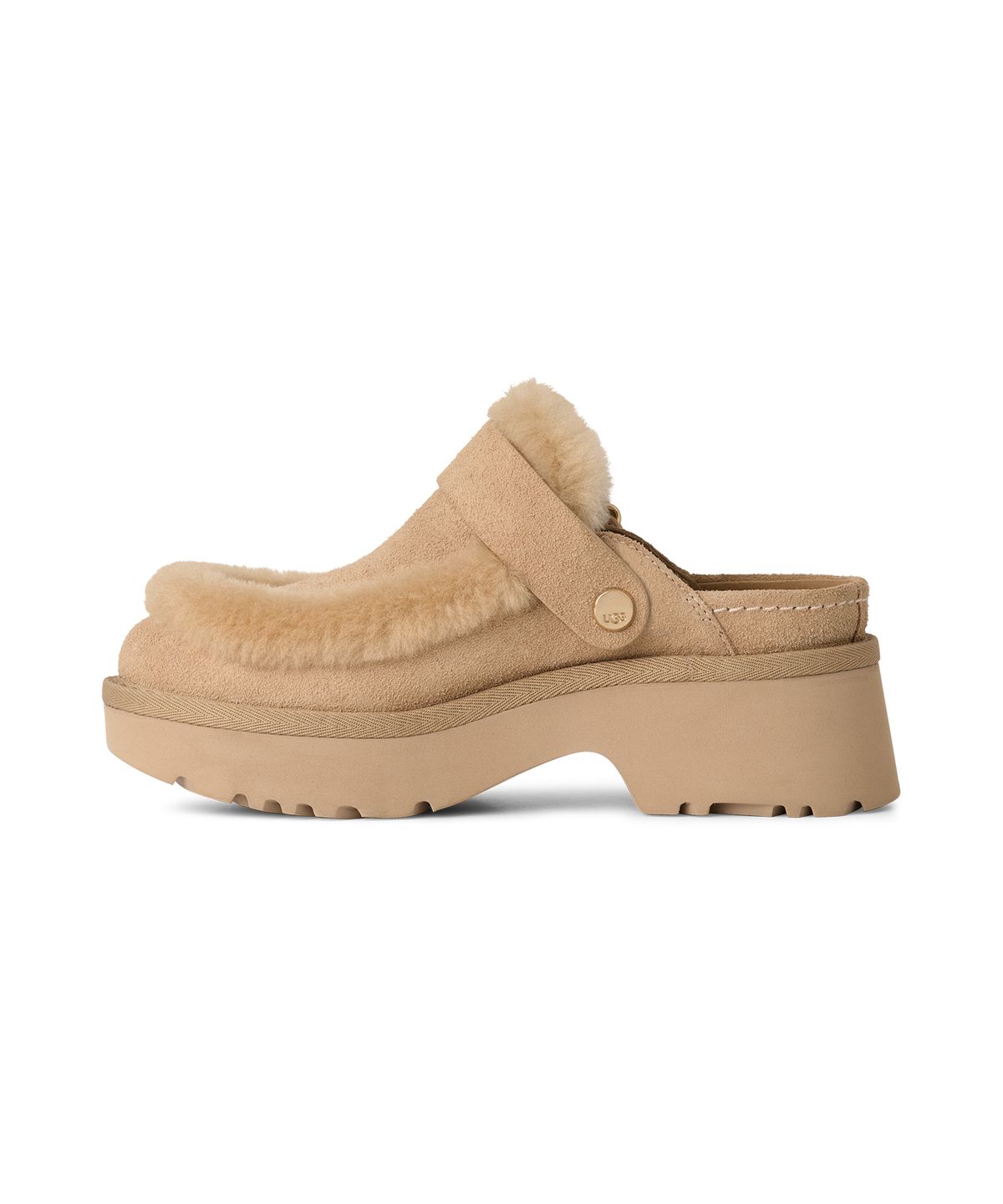 어그(UGG) [WOMEN] 스웨이드 양모 트리밍 클로그 (에스미 클로그) - 머스타드 시드 / 1173331-MDSD