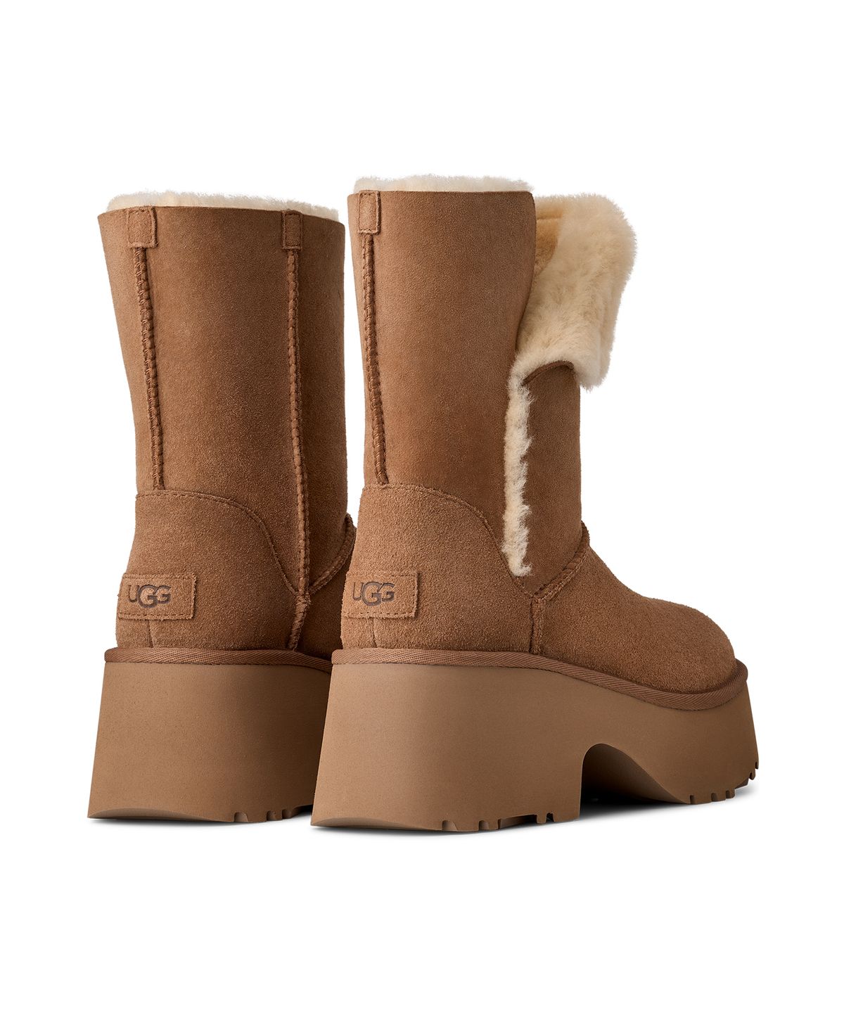 어그(UGG) [WOMEN] 유니크 트윈페이스 힐 부츠 (에스미 부츠) - 체스넛 / 1171533-CHE