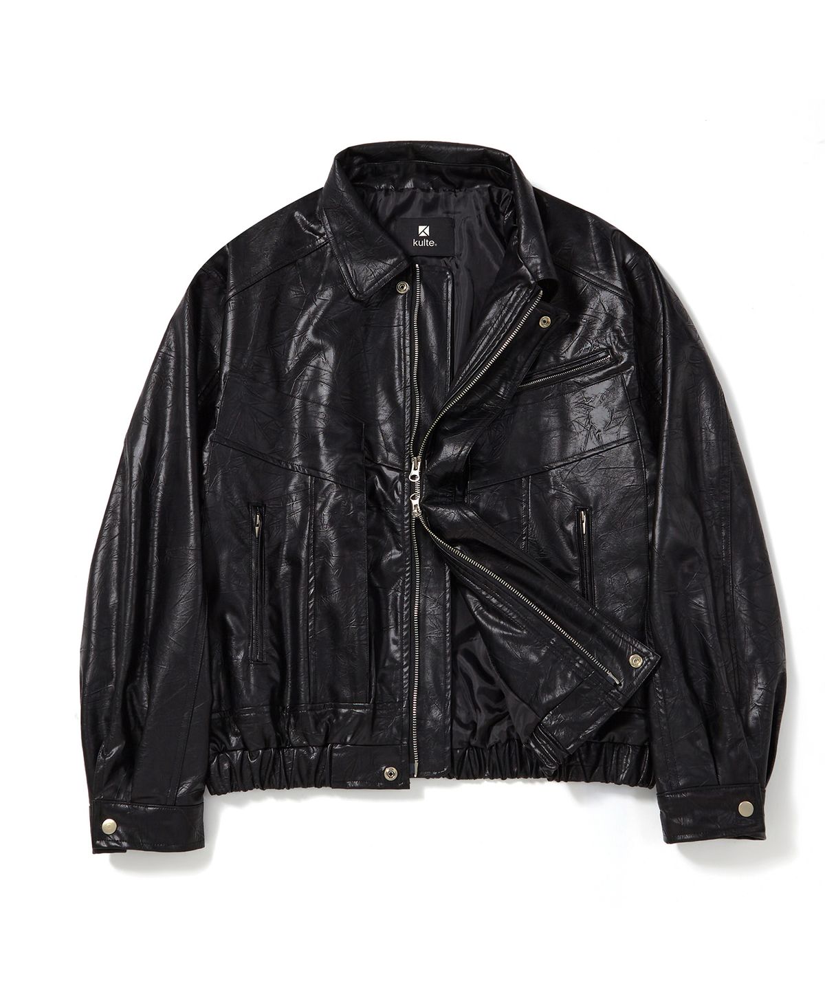 쿨트(KULTE) WILD SYNTHETIC  BOMBER JACKET_BLACK