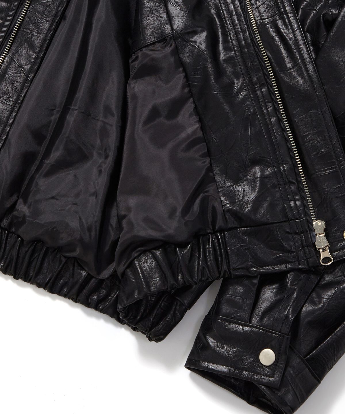 쿨트(KULTE) WILD SYNTHETIC  BOMBER JACKET_BLACK